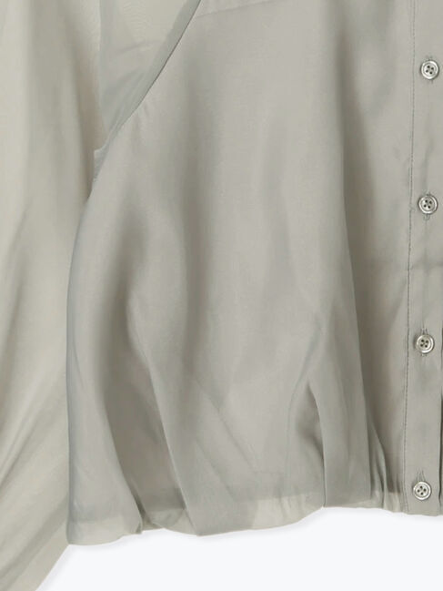 Te chichi TERRASSE「バルーンヘムクロップドシャツ」|シャツ・ブラウス|