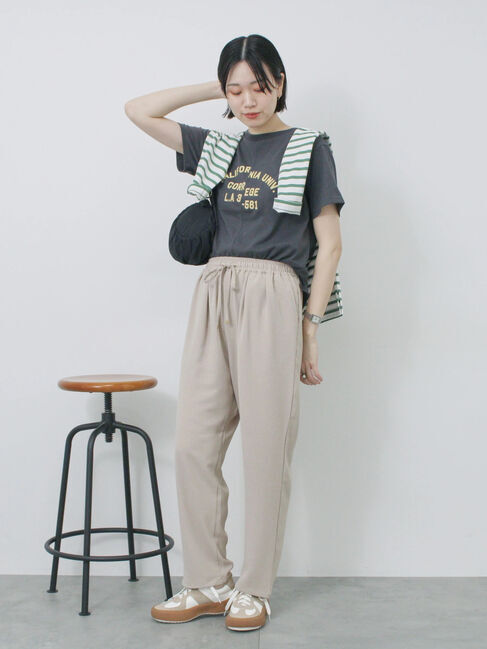 Samansa Mos2 blue「【接触冷感】マルチスタイルイージーパンツ」|その他|