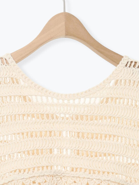 Samansa Mos2「前後2WAYクロシェベスト」|ダウンベスト・ベスト|