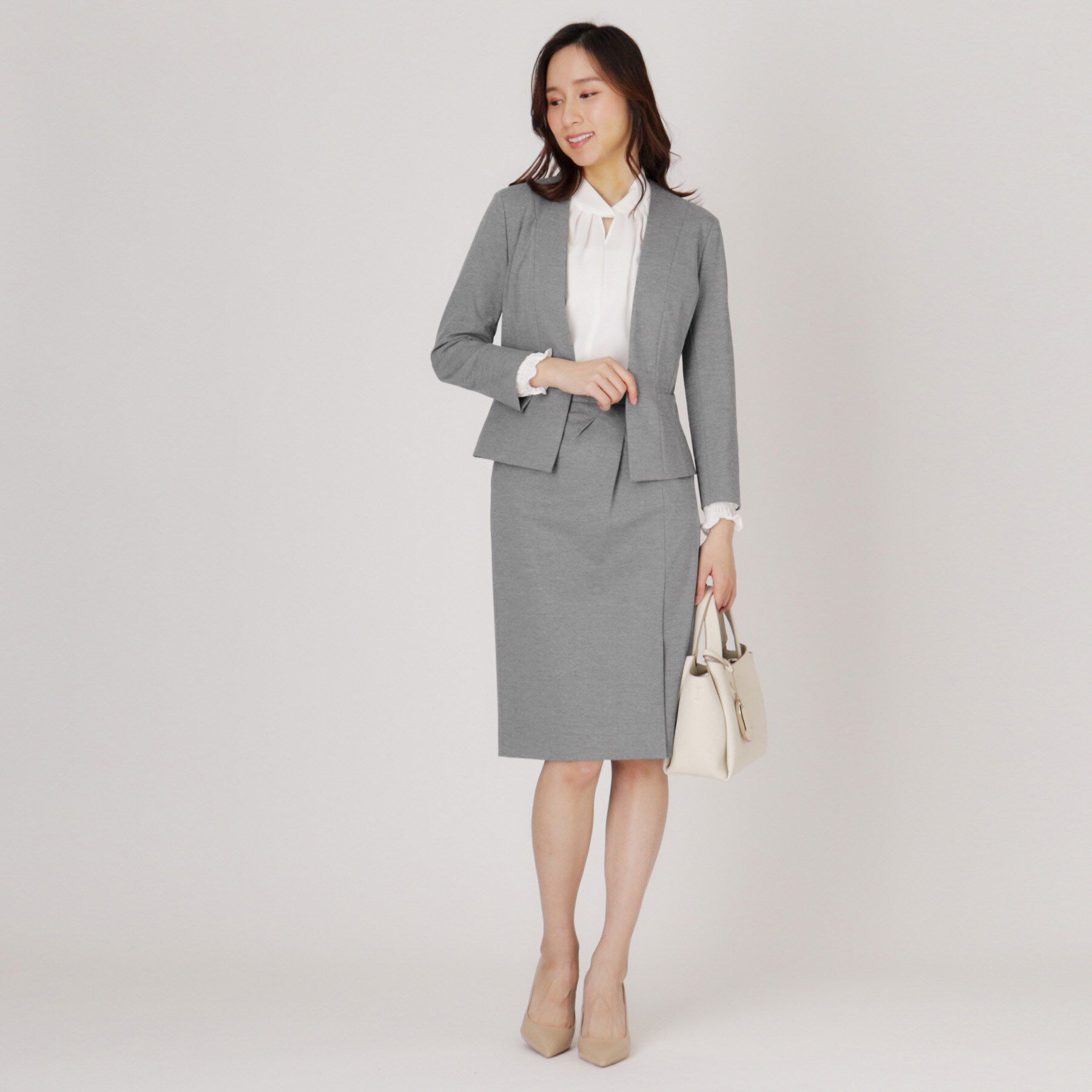 COUP DE CHANCE「【洗える／日本製／ジャージ素材】ラップ風タイトスカート」|スカート|