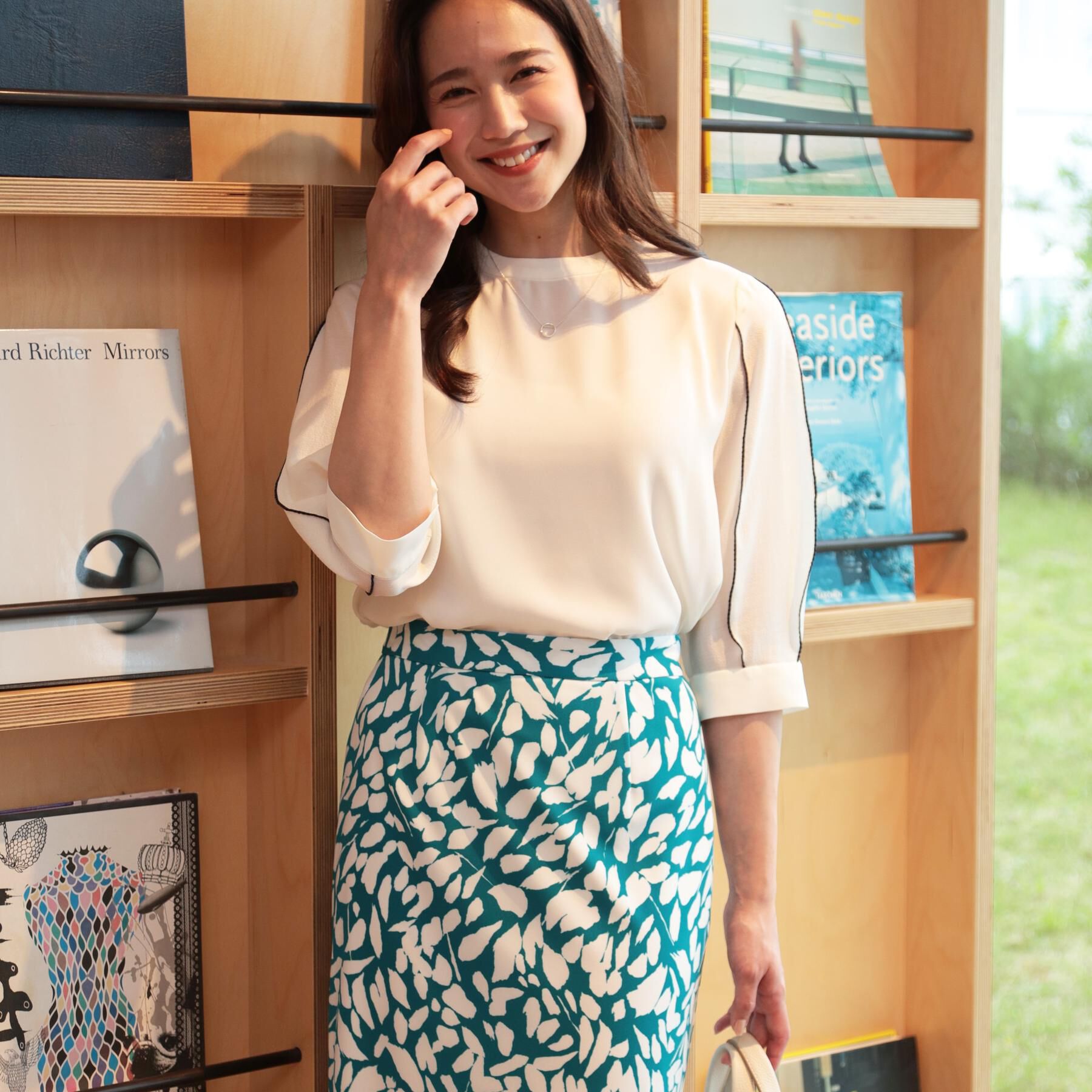 COUP DE CHANCE「【洗える／刺しゅうディテール】袖デザインブラウス」|シャツ・ブラウス|