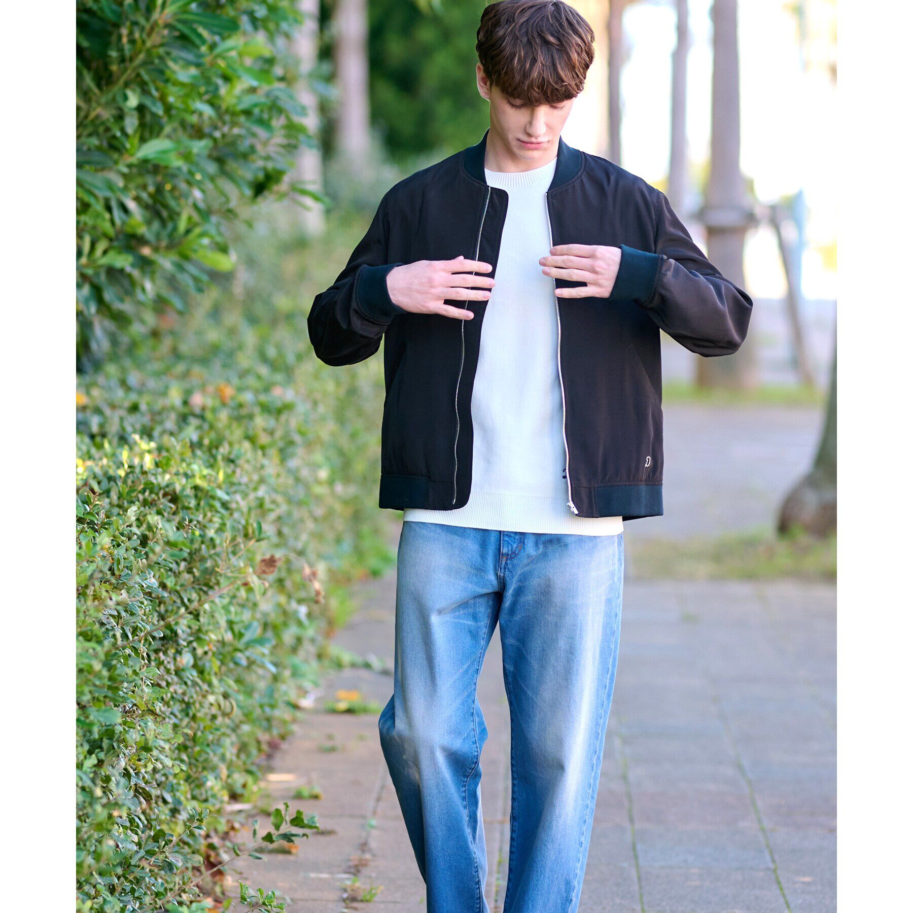 DRESSTERIOR「SDG&rsquo;s ブラックMA－1 ジャケット」|ブルゾン・スタジャン|