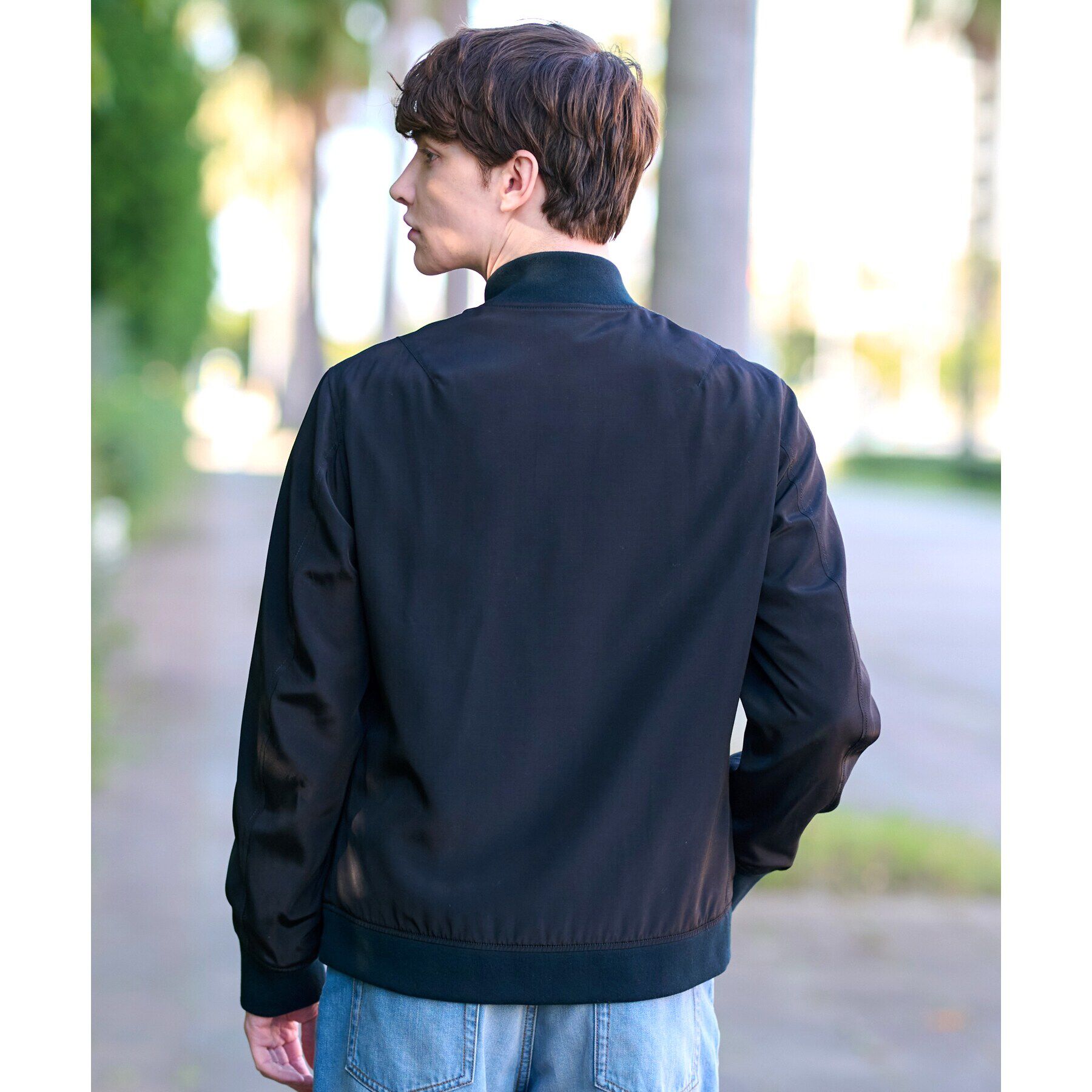 DRESSTERIOR「SDG&rsquo;s ブラックMA－1 ジャケット」|ブルゾン・スタジャン|