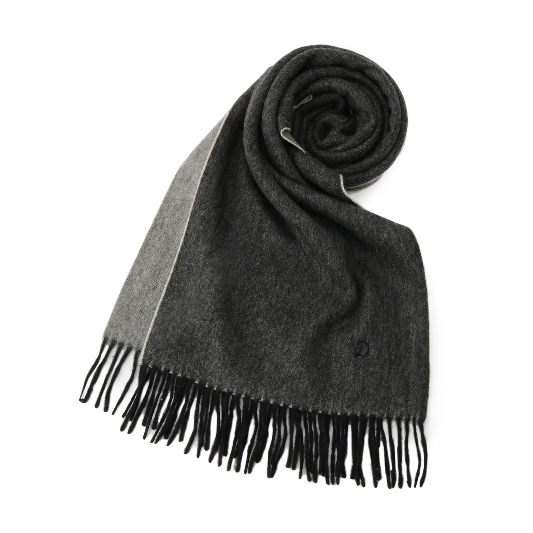 DRESSTERIOR「リバーシブルカシミヤマフラー」|ストール|チャコールグレー(0