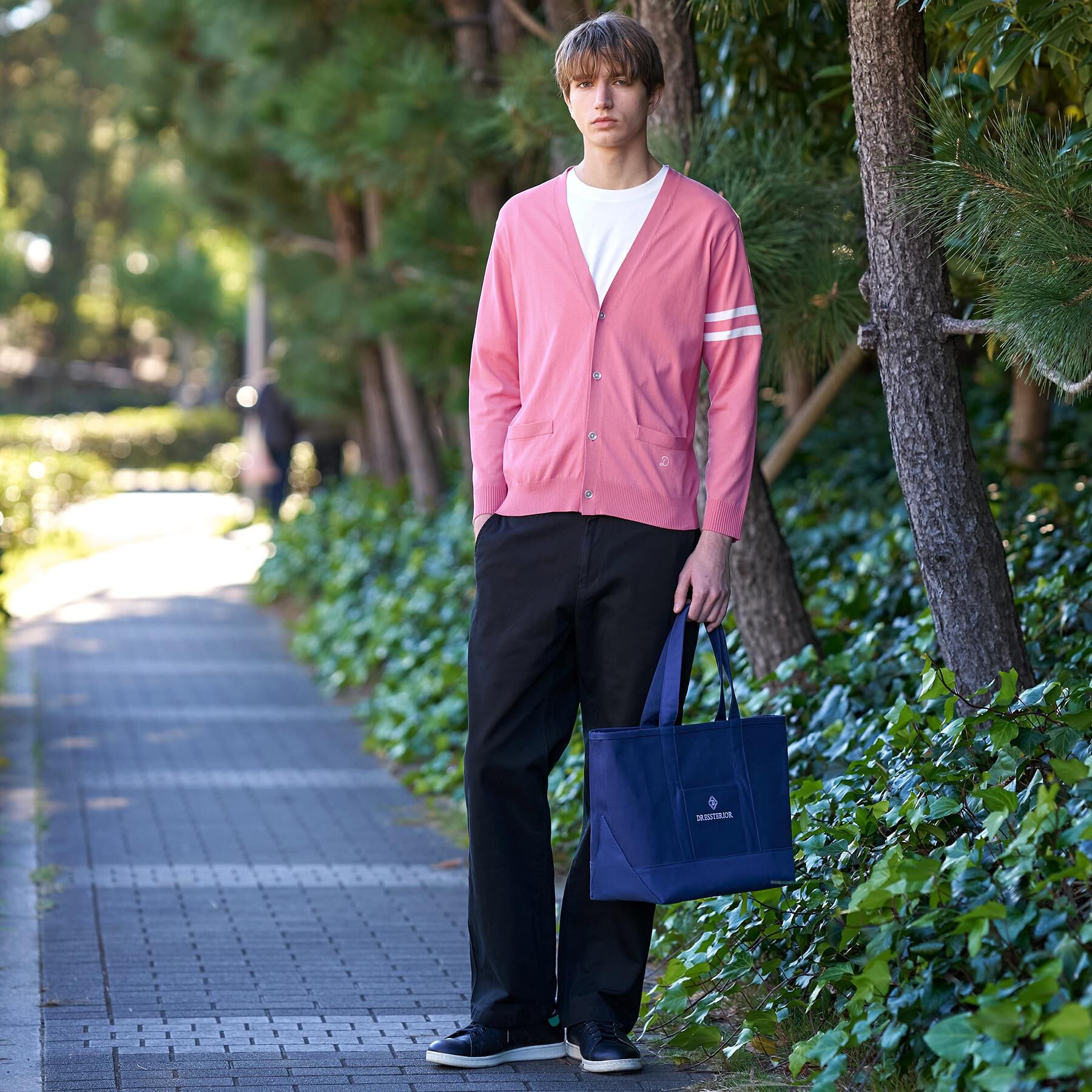 DRESSTERIOR「コットンシルク ニットカーディガン」|カーディガン|