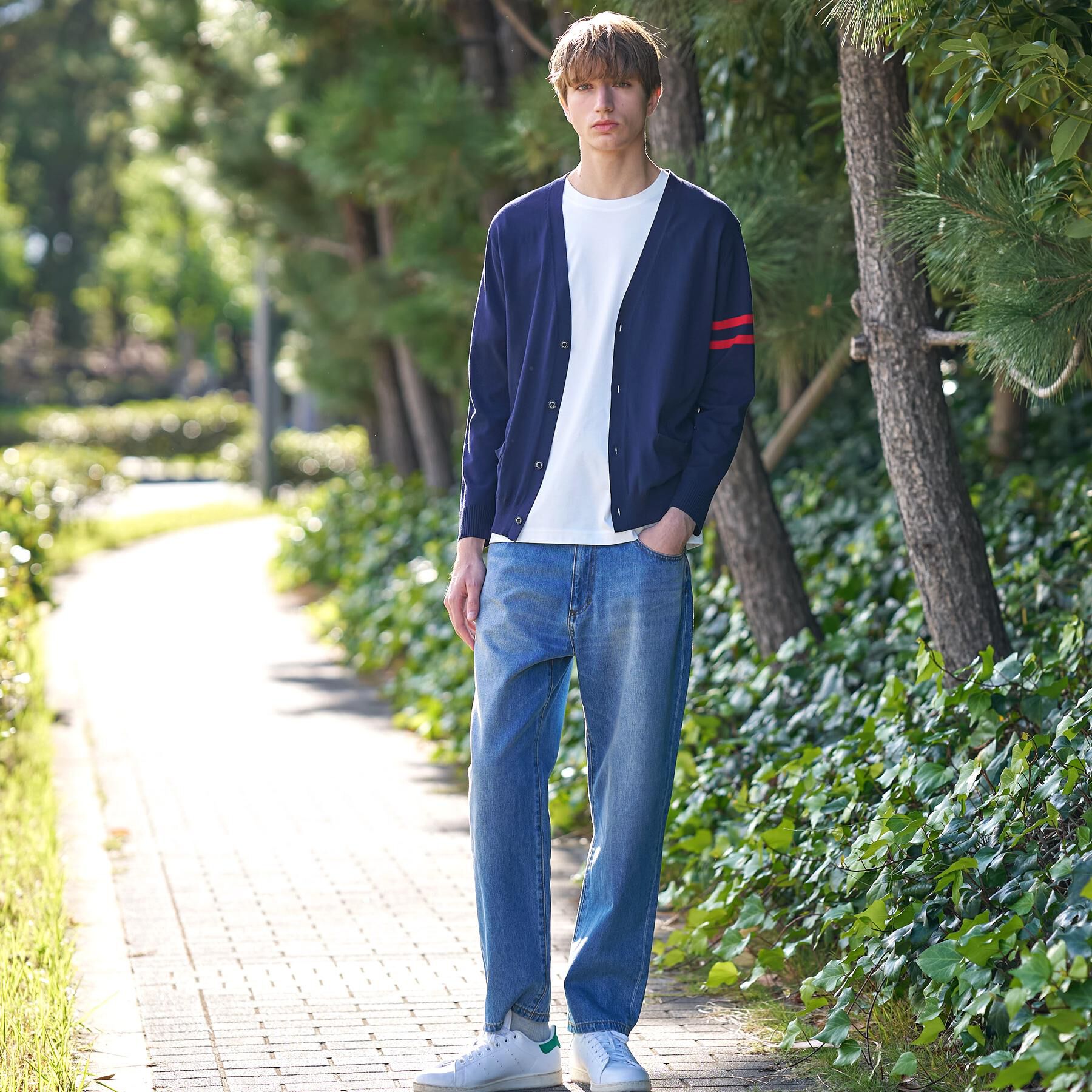 DRESSTERIOR「コットンシルク ニットカーディガン」|カーディガン|