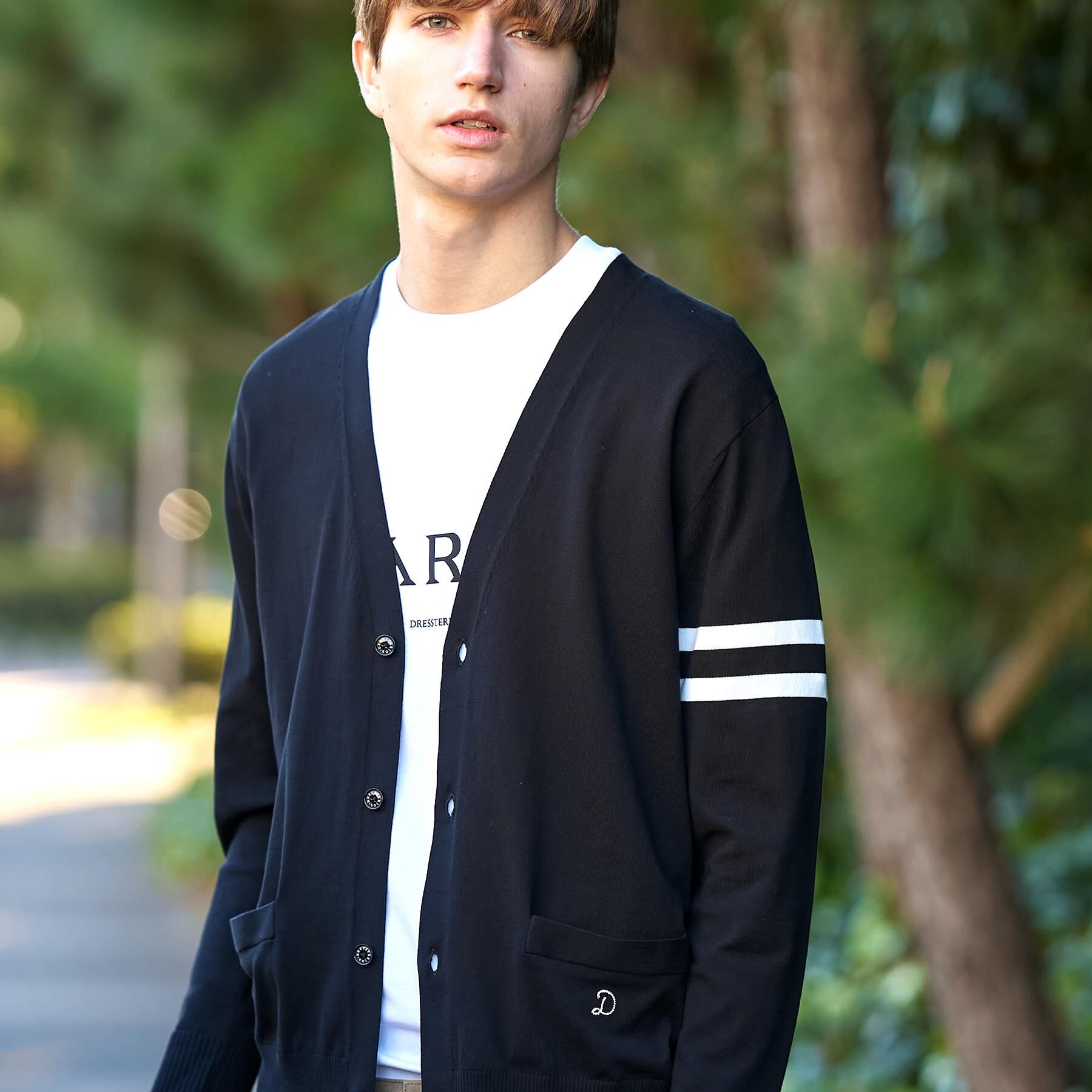 DRESSTERIOR「コットンシルク ニットカーディガン」|カーディガン|