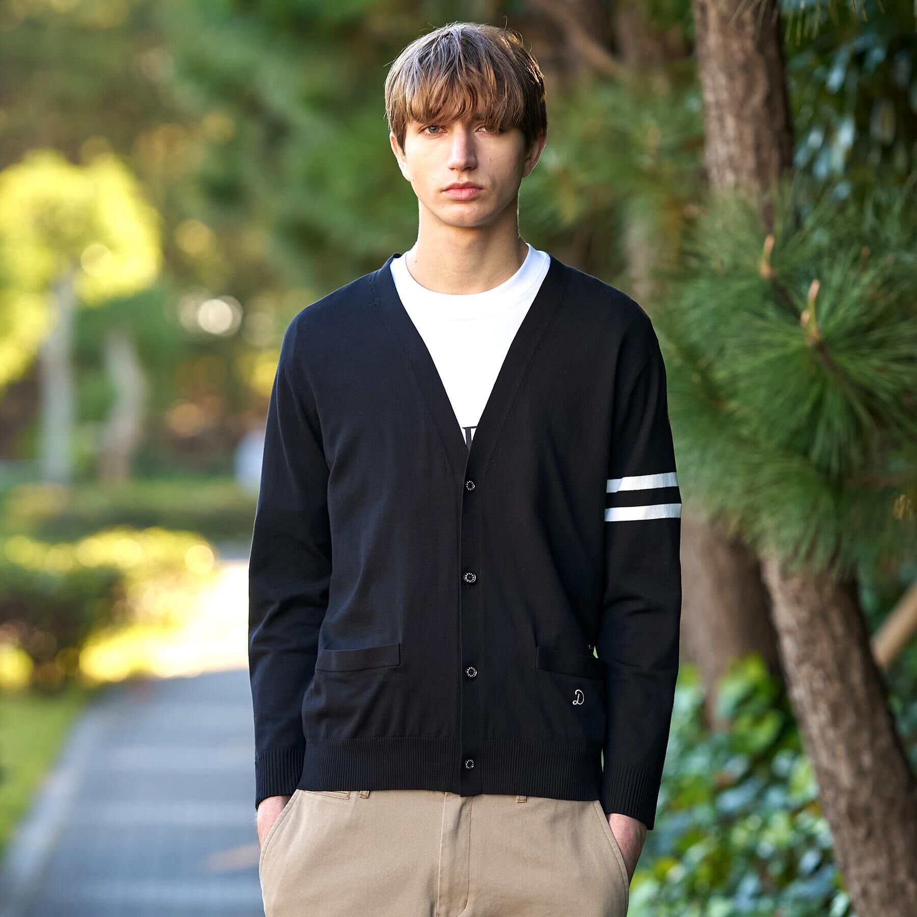 DRESSTERIOR「コットンシルク ニットカーディガン」|カーディガン|