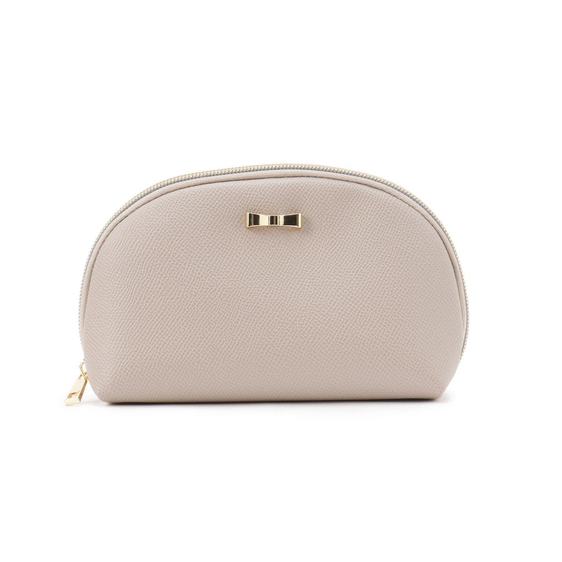 grove「ラウンドリボンポーチ」|ポーチ|ライトグレー(011