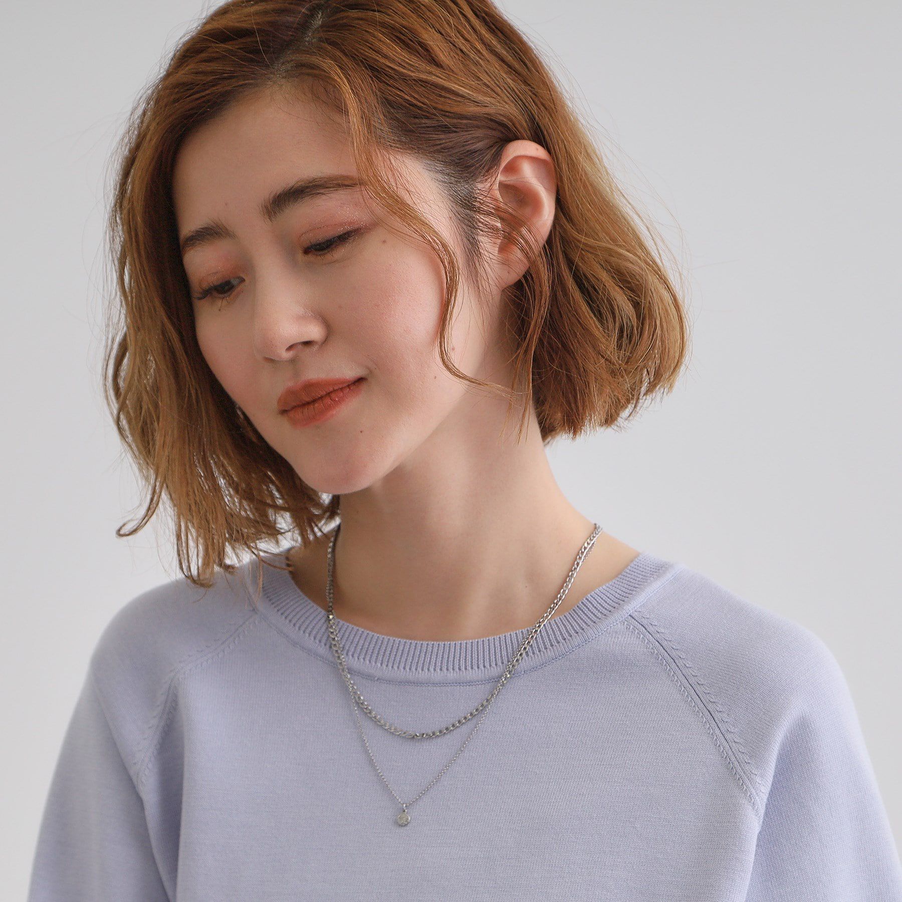 grove「ミニコイン2連チェーンネックレス」|ネックレス|