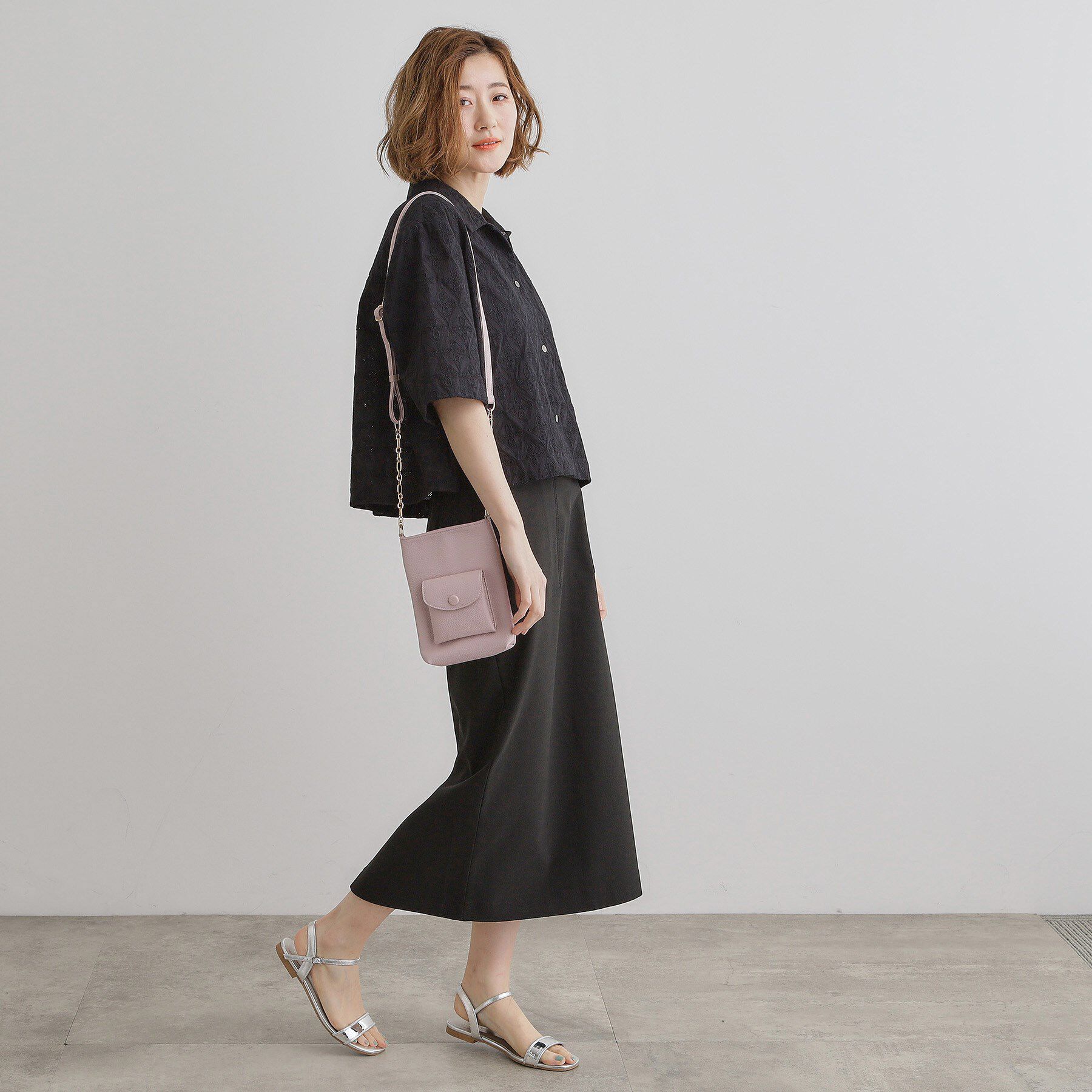 grove「クルミポケットサイドチェーンミニショルダー」|ショルダー・メッセンジャー|