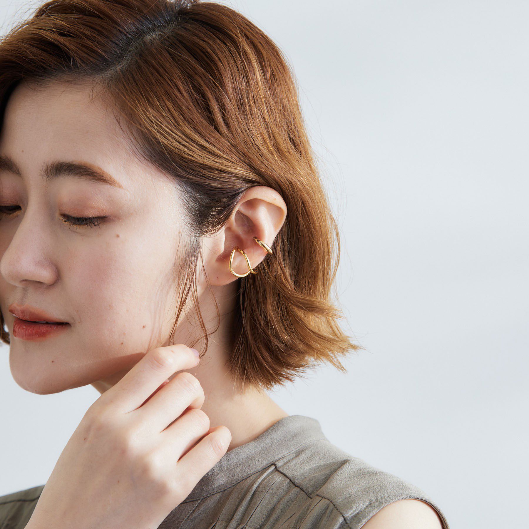 grove「アソートメタルイヤカフセット」|イヤリング|