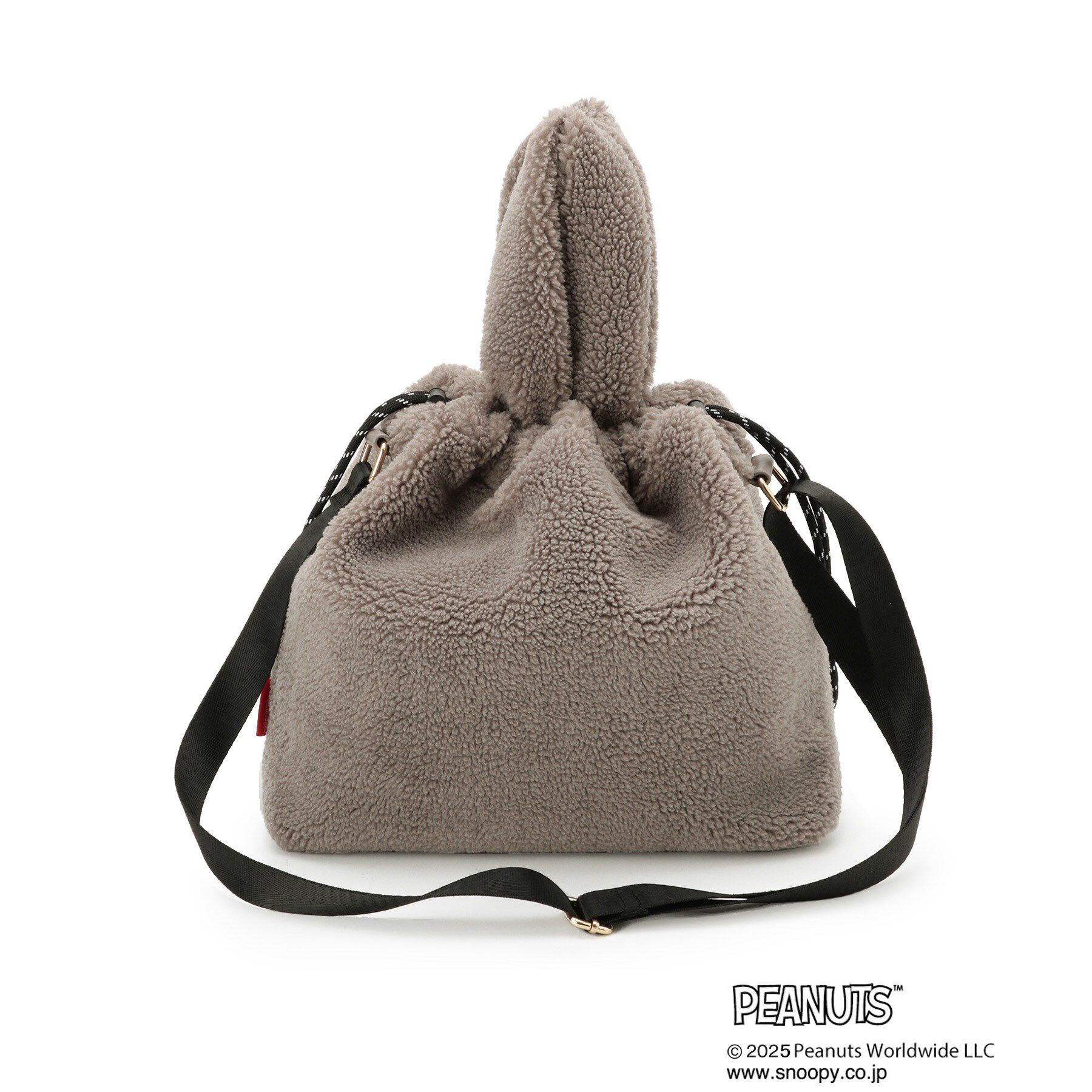 grove「【PEANUTS】ボア巾着トート」|トートバッグ|
