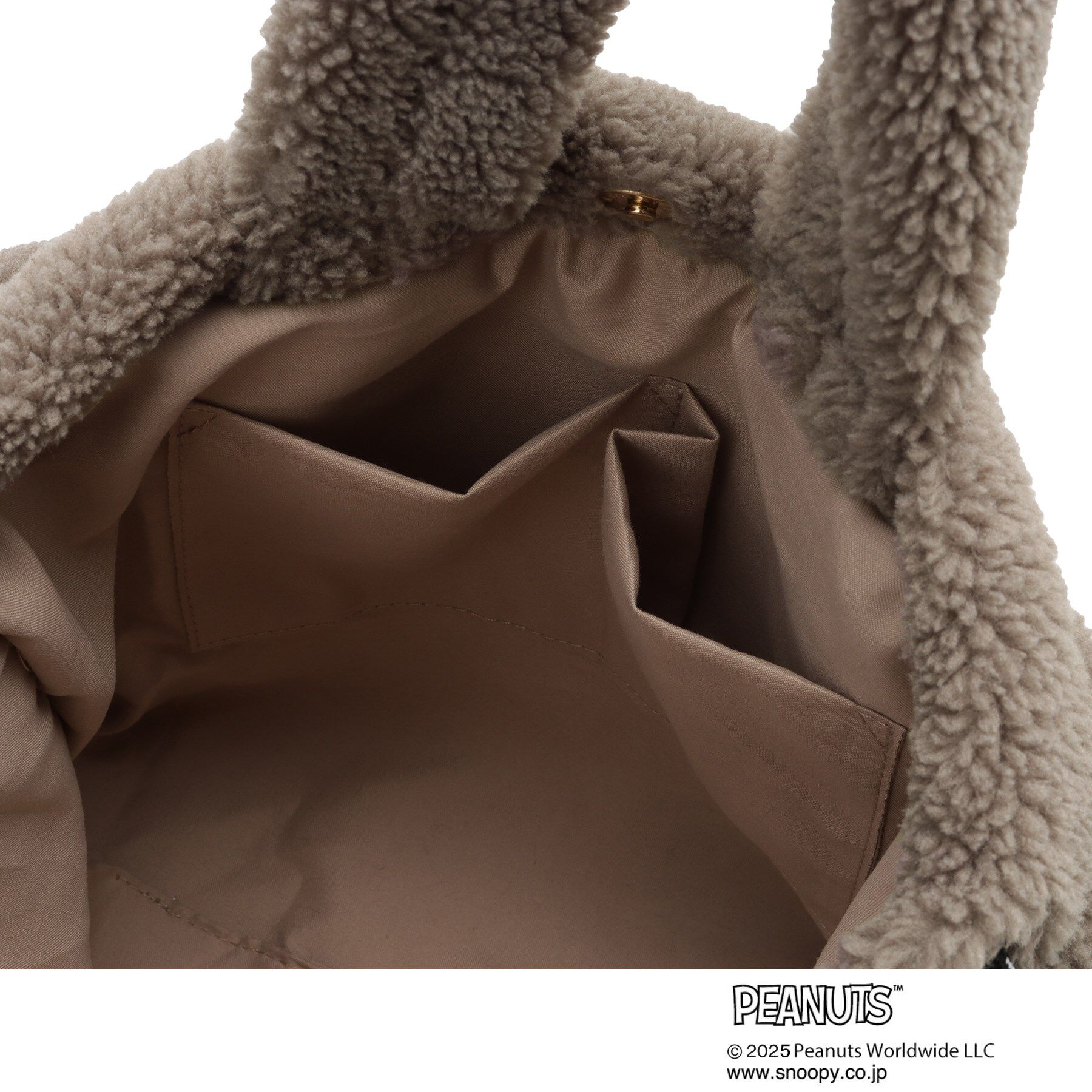 grove「【PEANUTS】ボア巾着トート」|トートバッグ|