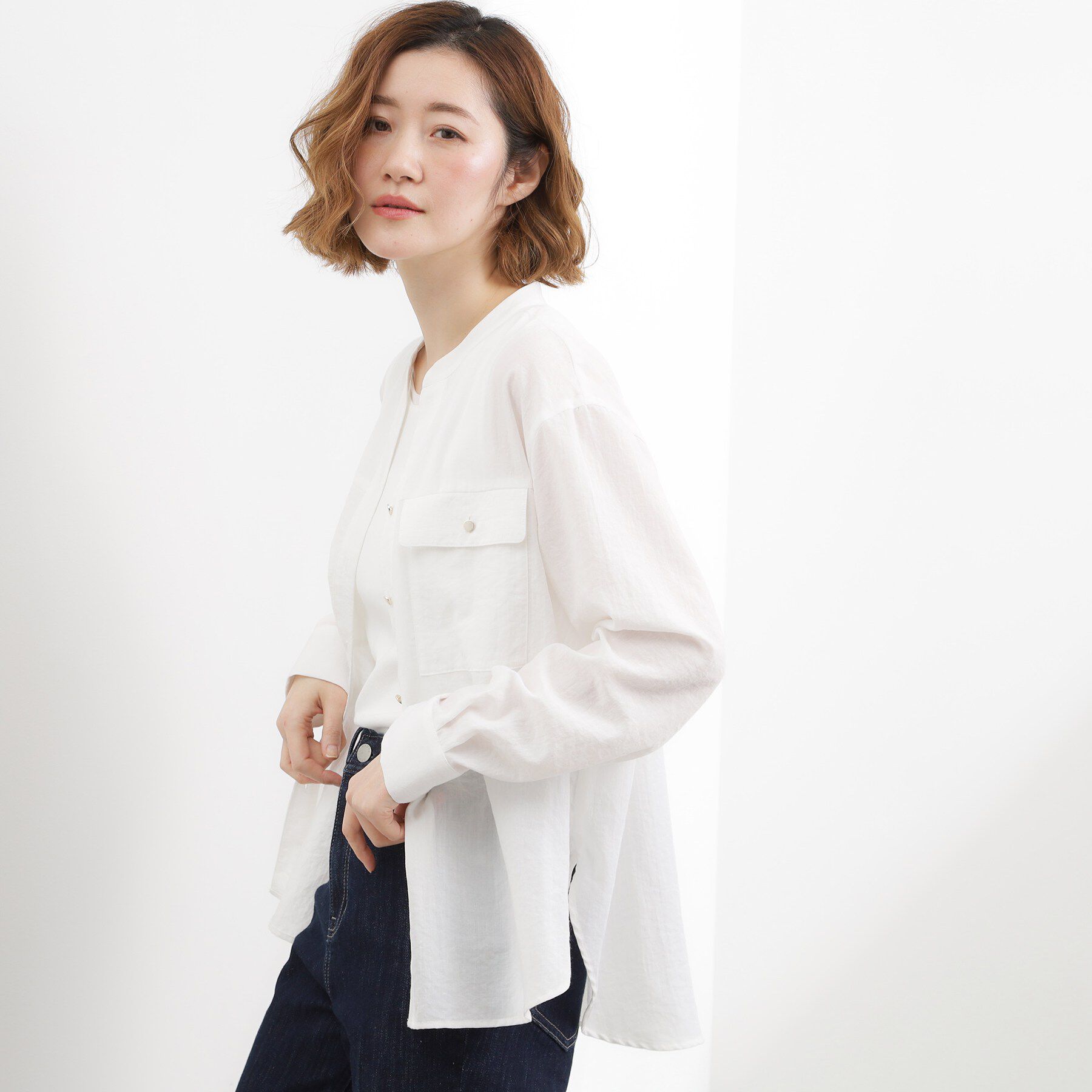 grove「お仕事も普段も。今どきワークシャツブラウス」|シャツ・ブラウス|