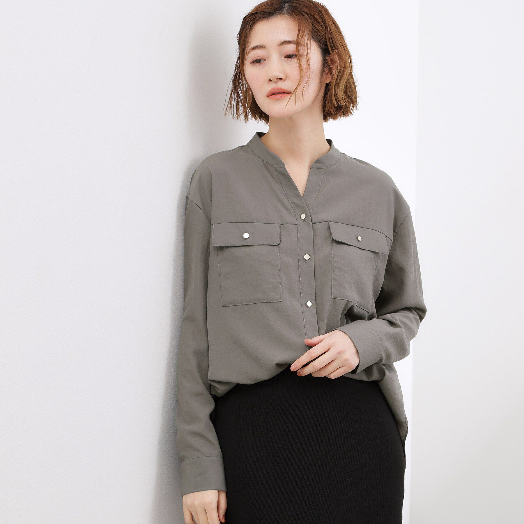 grove「お仕事も普段も。今どきワークシャツブラウス」|シャツ・ブラウス|