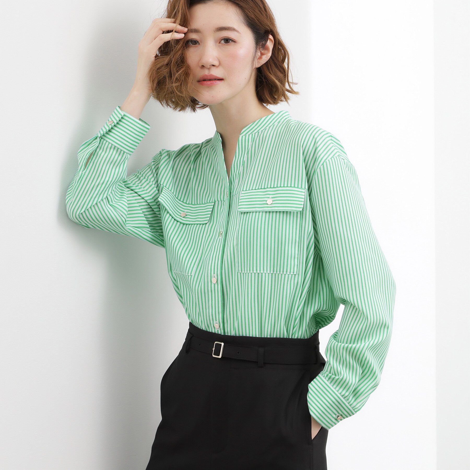 grove「お仕事も普段も。今どきワークシャツブラウス」|シャツ・ブラウス|