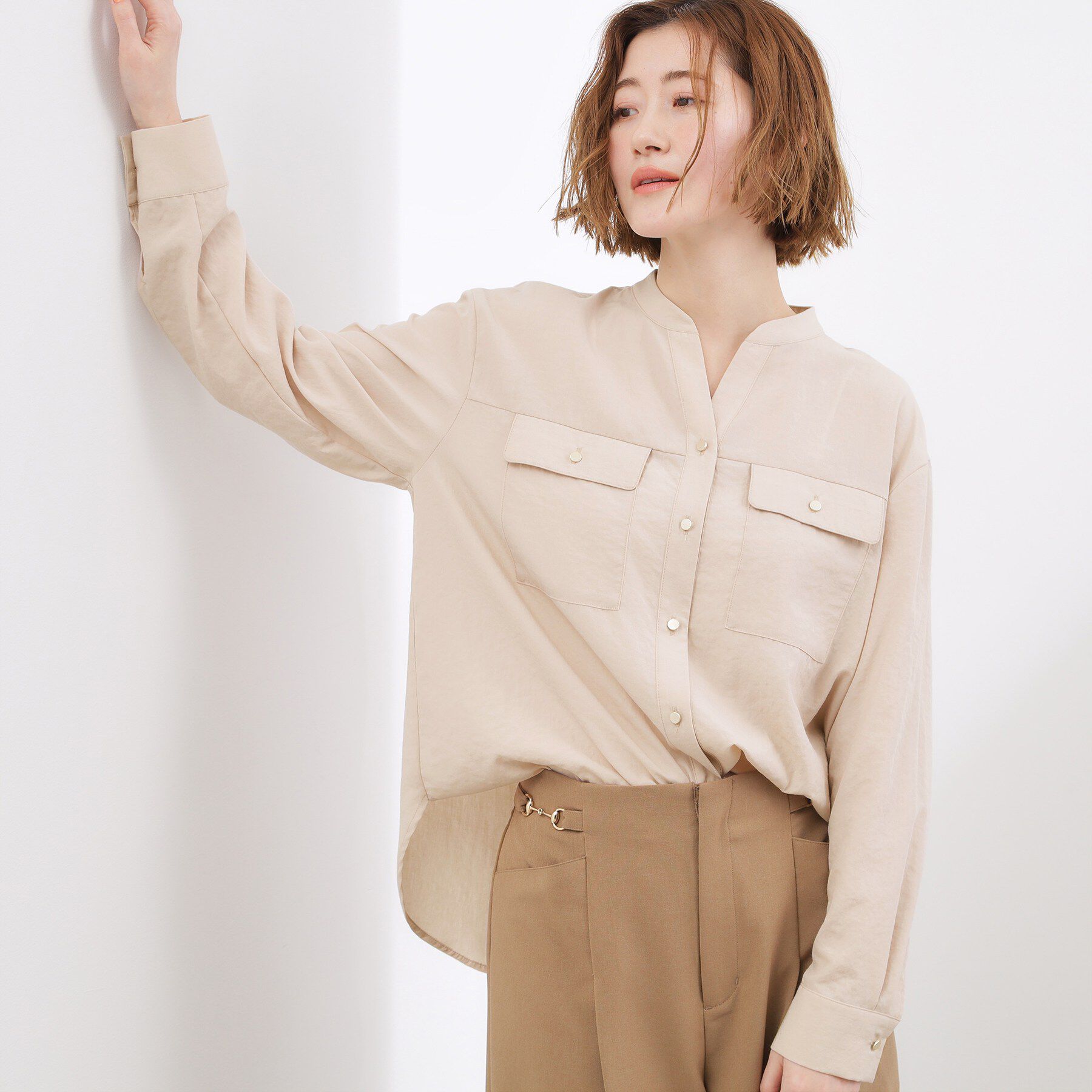 grove「お仕事も普段も。今どきワークシャツブラウス」|シャツ・ブラウス|