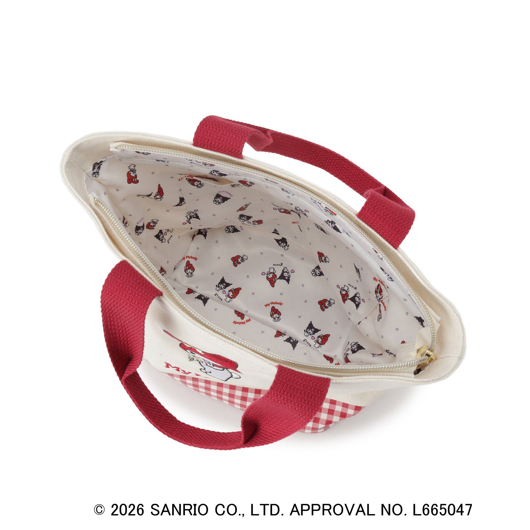 grove「【マイメロディ＆クロミ】ギンガムミニトート」|トートバッグ|