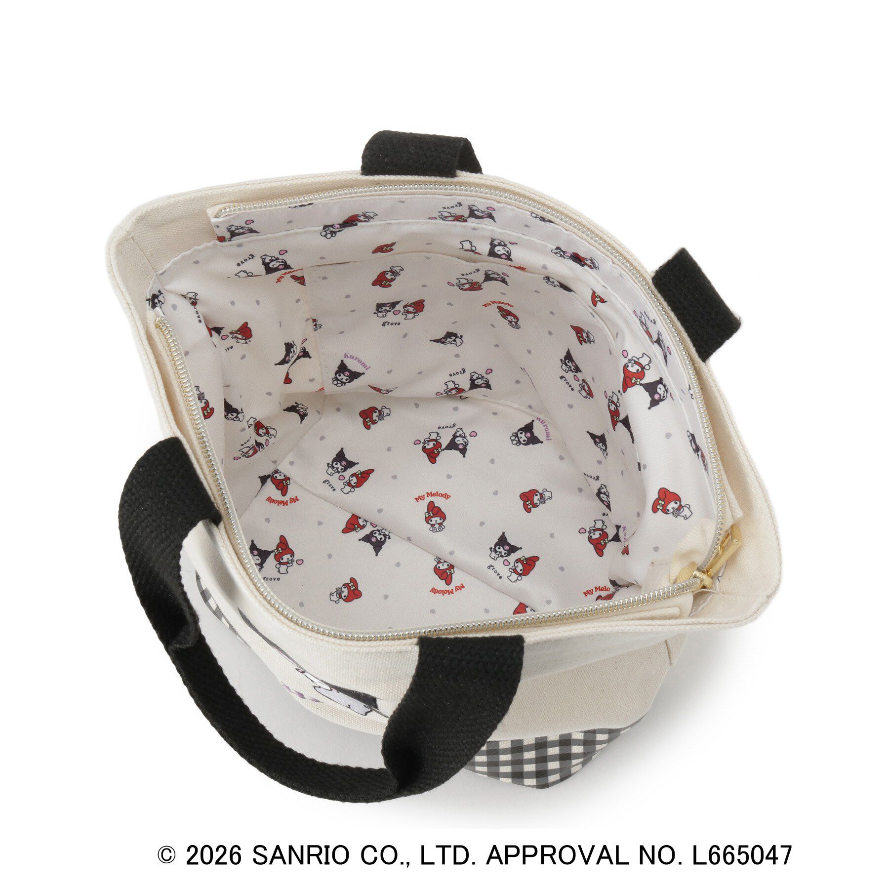 grove「【マイメロディ＆クロミ】ギンガムミニトート」|トートバッグ|