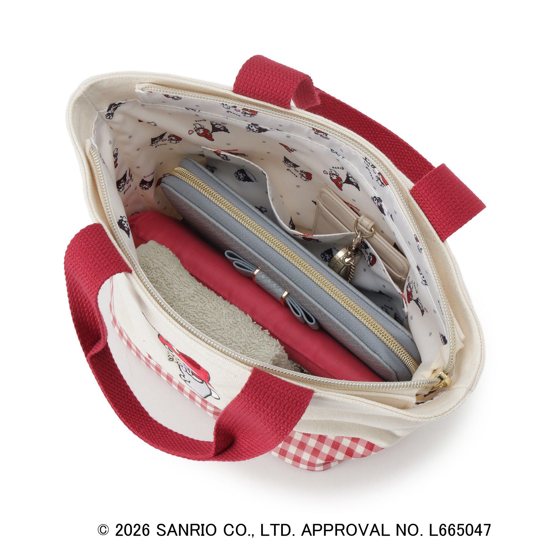 grove「【マイメロディ＆クロミ】ギンガムミニトート」|トートバッグ|