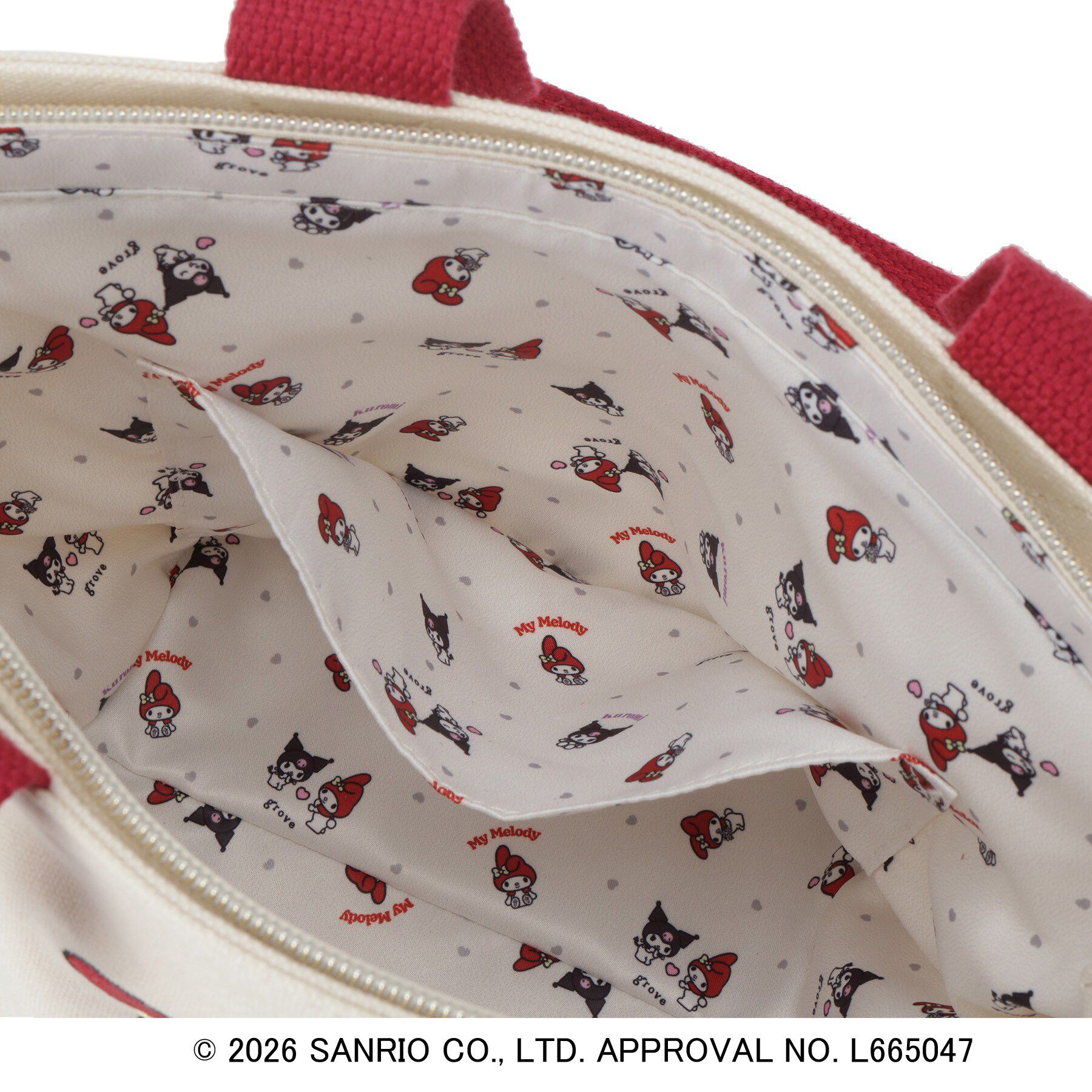 grove「【マイメロディ＆クロミ】ギンガムミニトート」|トートバッグ|