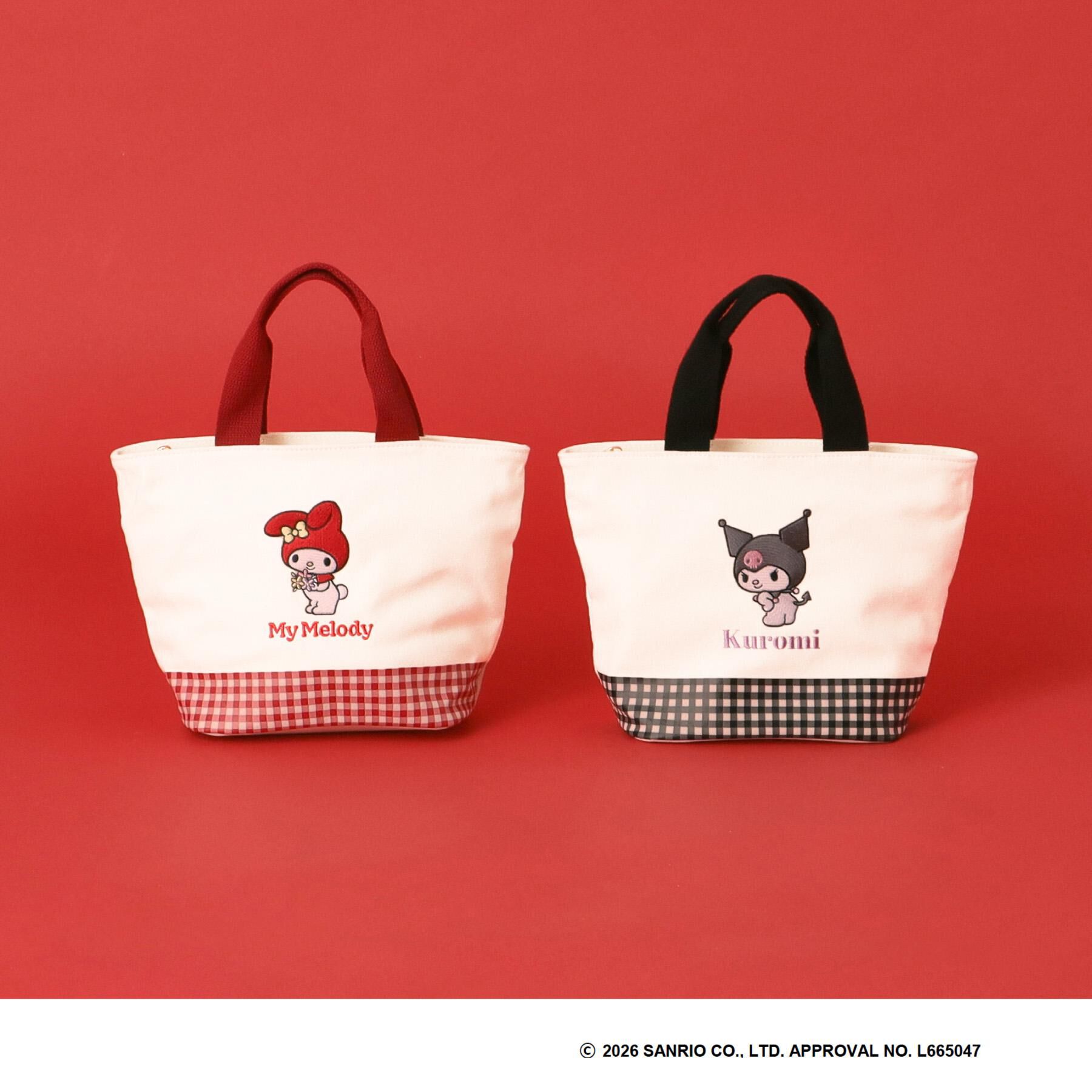 grove「【マイメロディ＆クロミ】ギンガムミニトート」|トートバッグ|