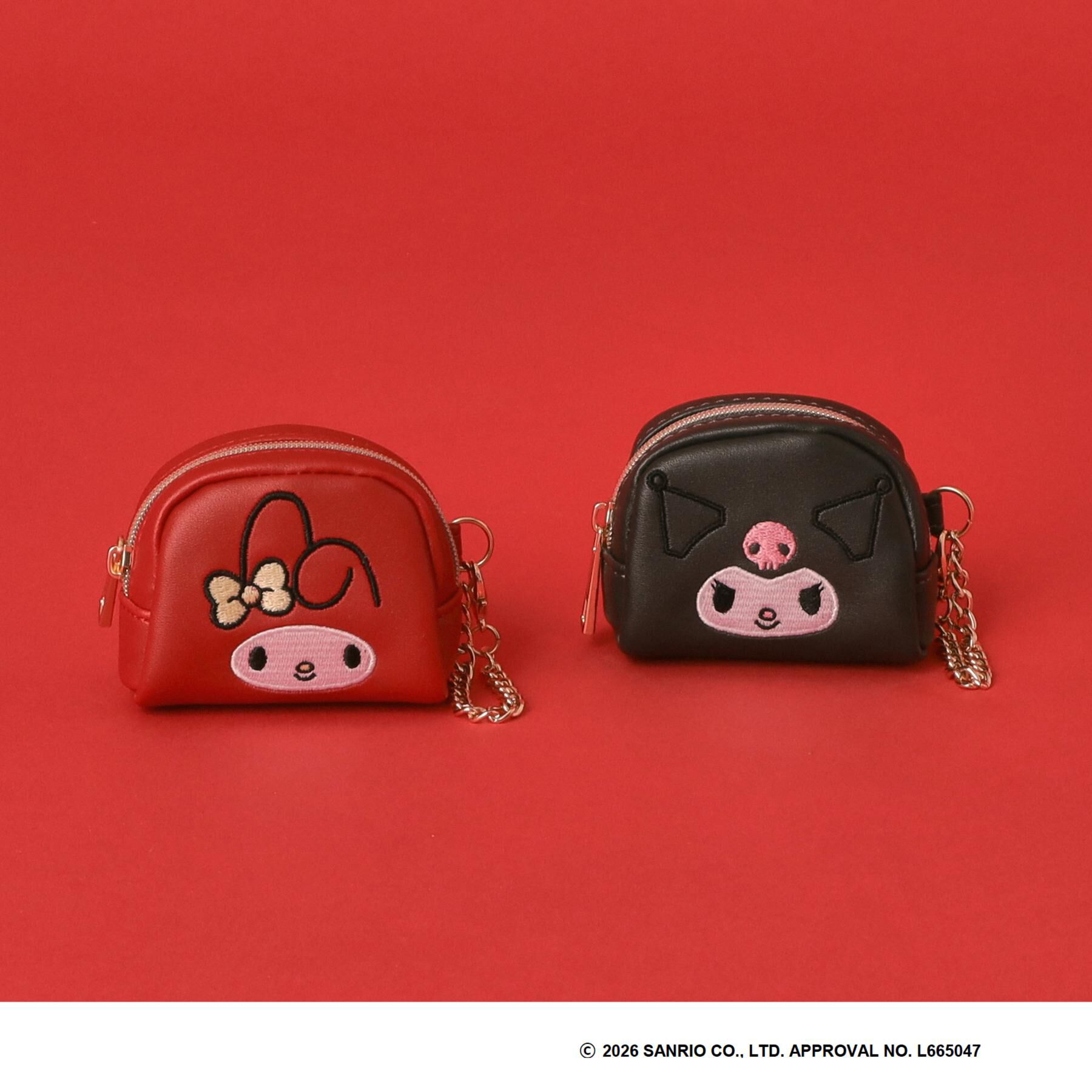 grove「【マイメロディ＆クロミ】フェイスチャームポーチ」|ポーチ|