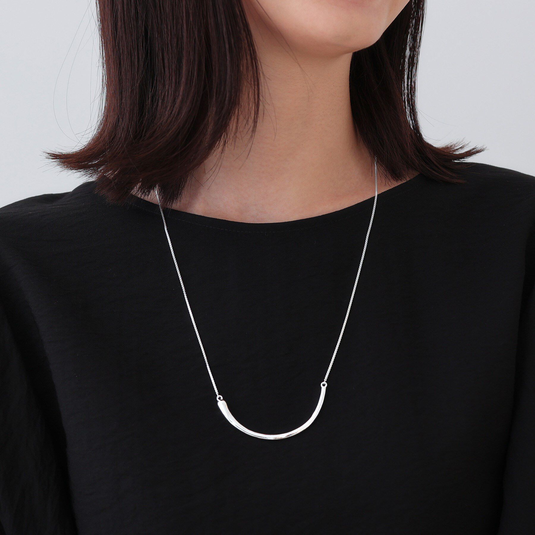 INDIVI「ラウンドショートネックレス」|ネックレス|