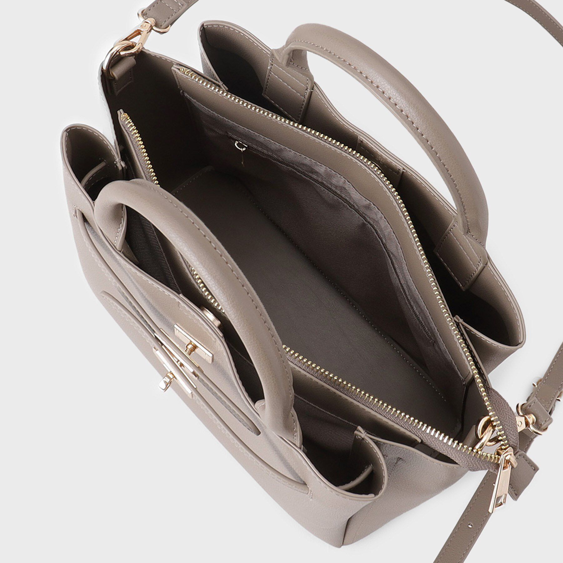 INDIVI「ソフトタックミドルバッグ」|ハンドバッグ|