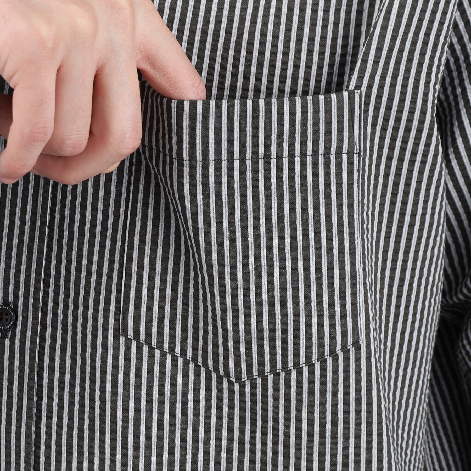 TAKEO KIKUCHI「【抗菌防臭/シーズンレス】シアサッカー ジャージシャツ」|シャツ・ブラウス|