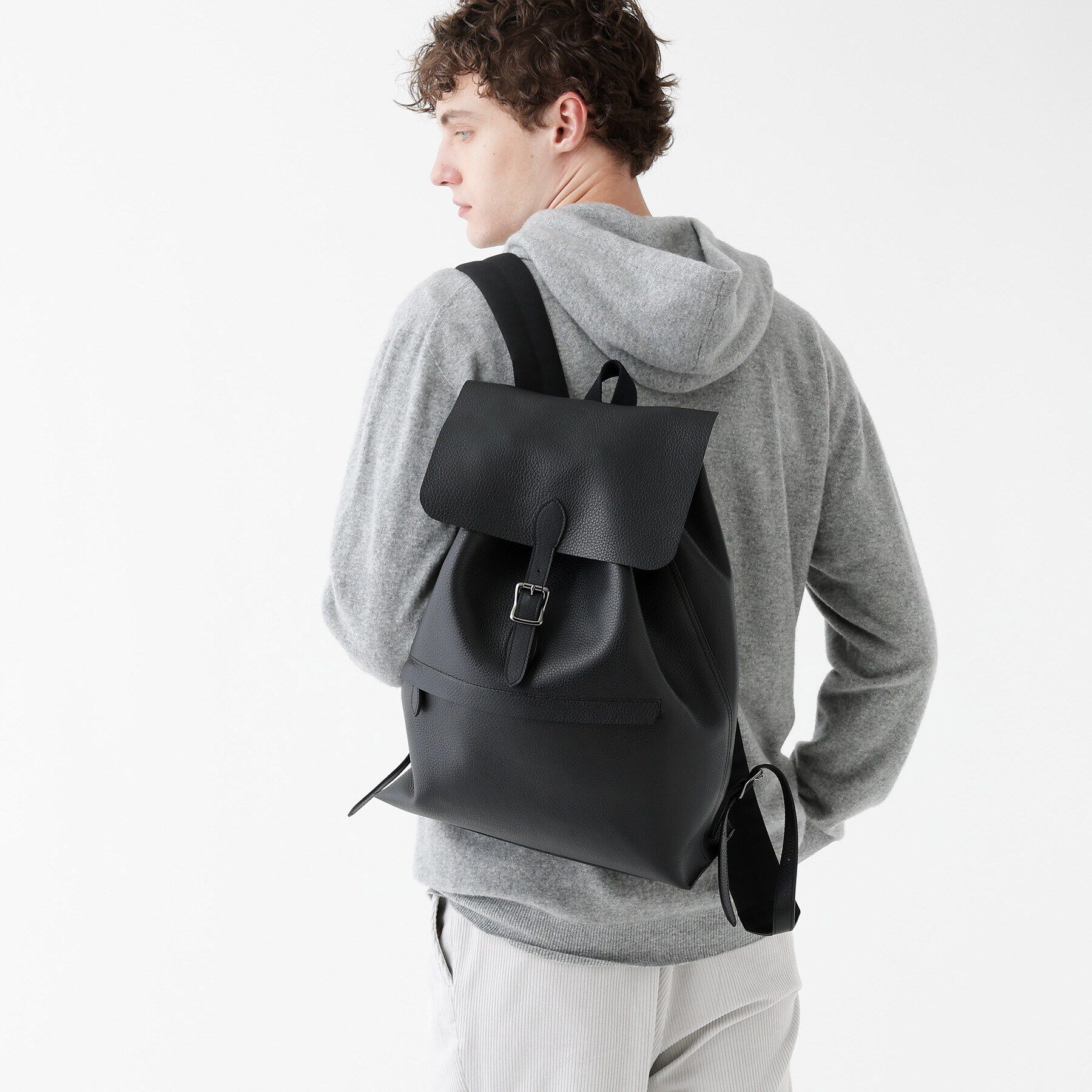 TAKEO KIKUCHI「【THE FLAGSHIP】ダブルフェイス レザーリュック」|リュック|