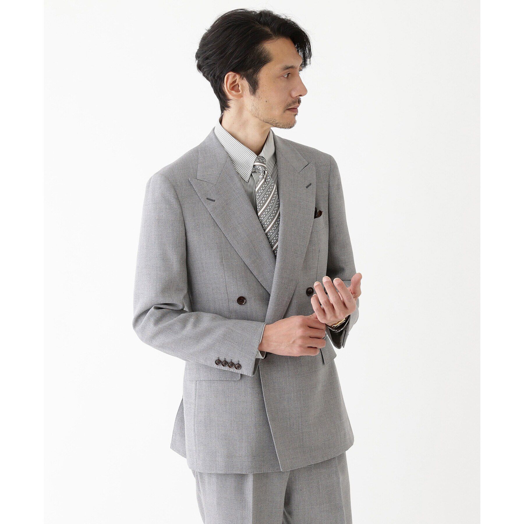 TAKEO KIKUCHI「【THE FLAGSHIP】キューバビーチリネン ダブルブレステッドスーツ」|スーツ|