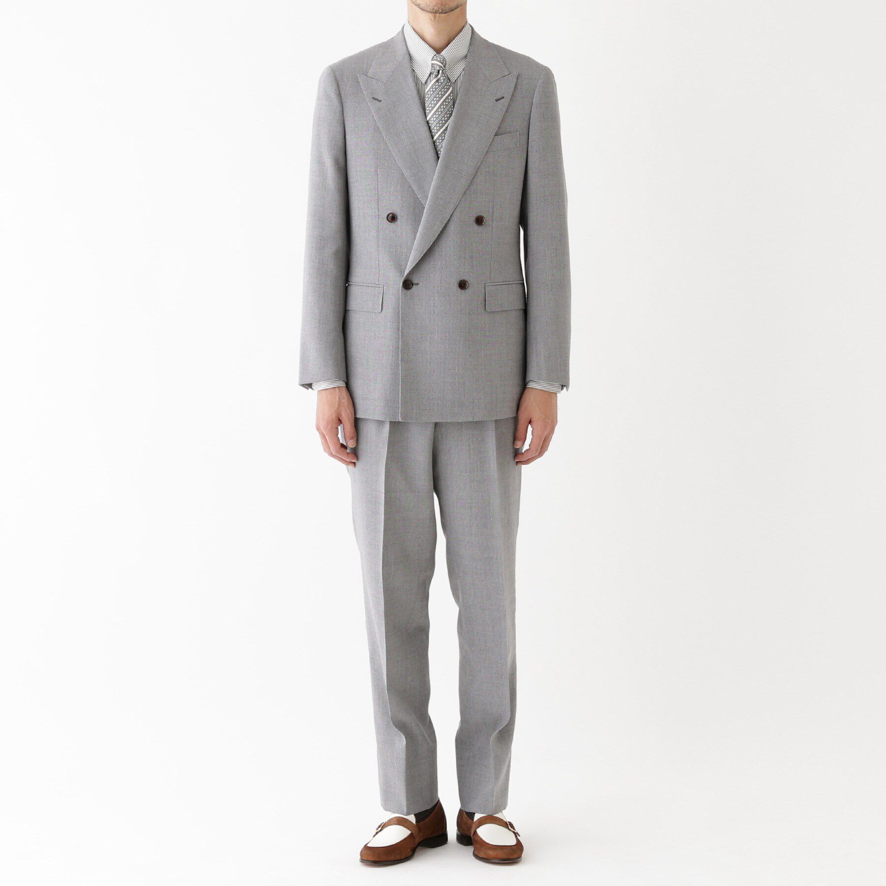 TAKEO KIKUCHI「【THE FLAGSHIP】キューバビーチリネン ダブルブレステッドスーツ」|スーツ|