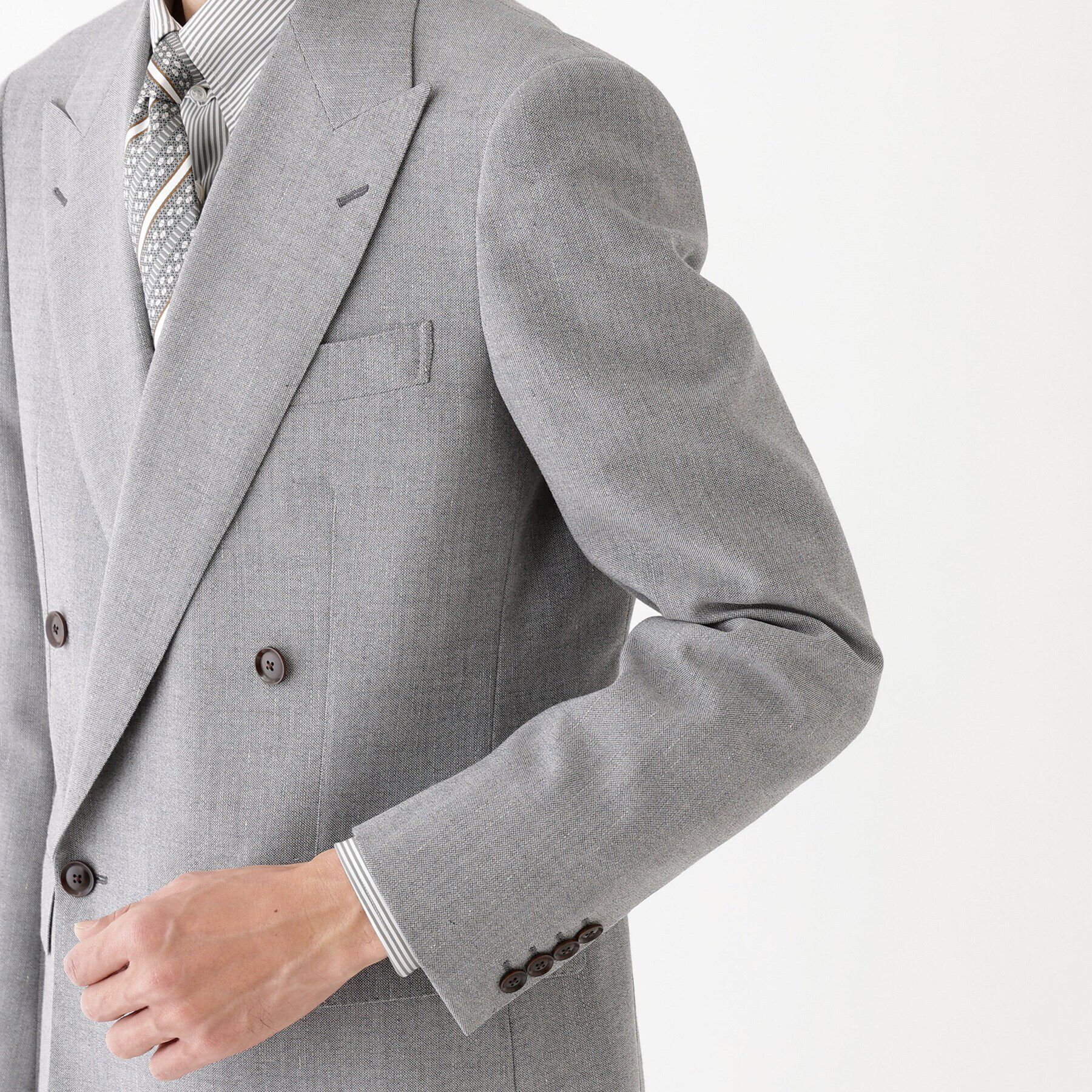 TAKEO KIKUCHI「【THE FLAGSHIP】キューバビーチリネン ダブルブレステッドスーツ」|スーツ|