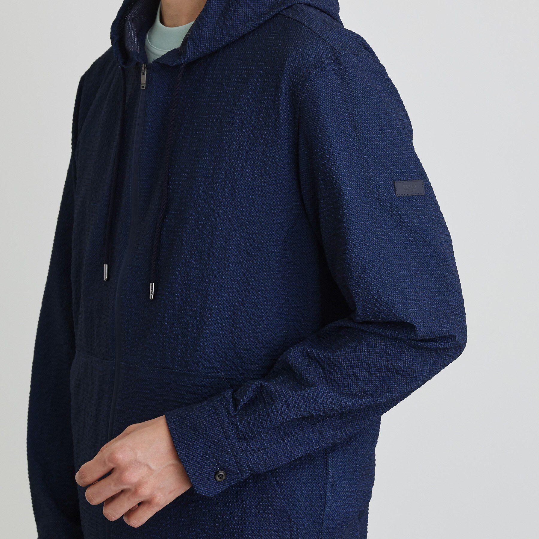 TAKEO KIKUCHI「【軽羽織】リップル プリント シャツパーカ」|パーカー|