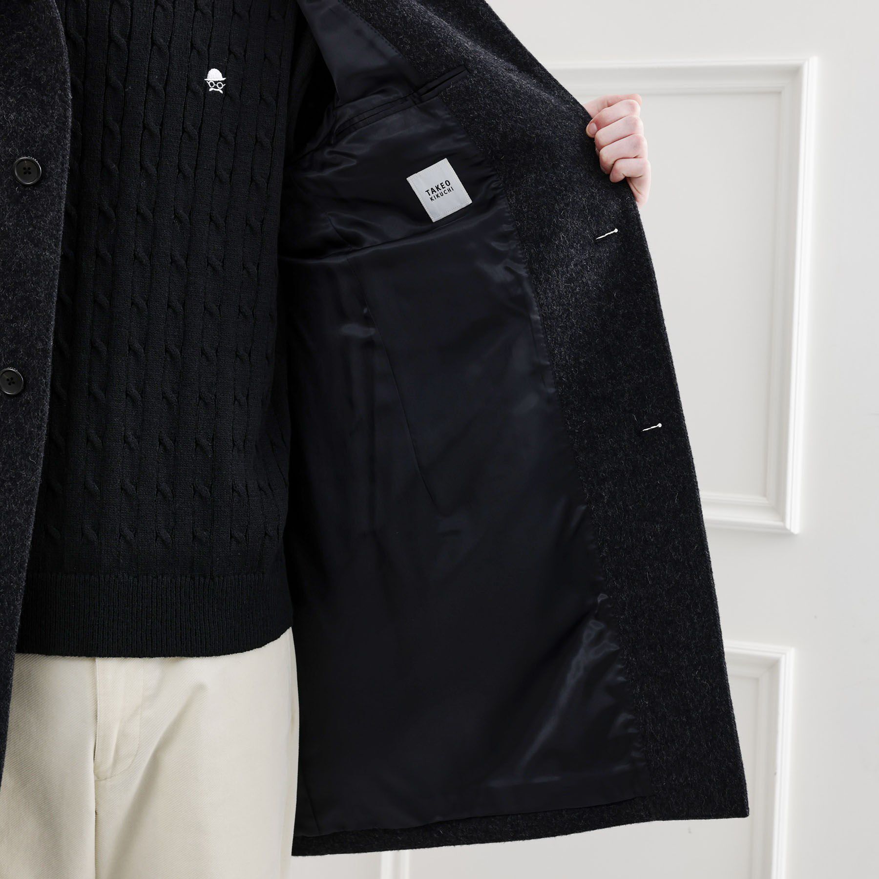 TAKEO KIKUCHI「【LIMITED】ウール混ステンカラーコート」|ステンカラーコート|