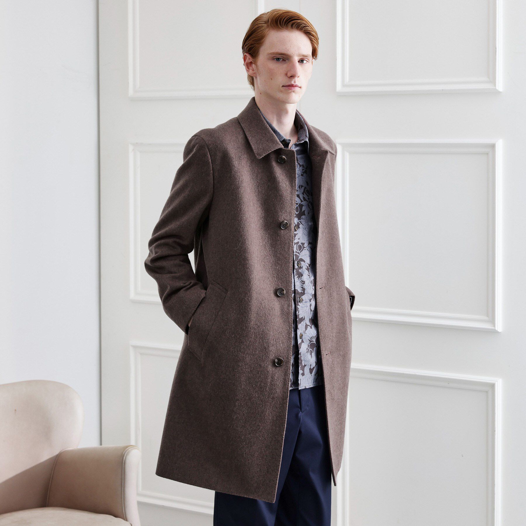 TAKEO KIKUCHI「【LIMITED】ウール混ステンカラーコート」|ステンカラーコート|