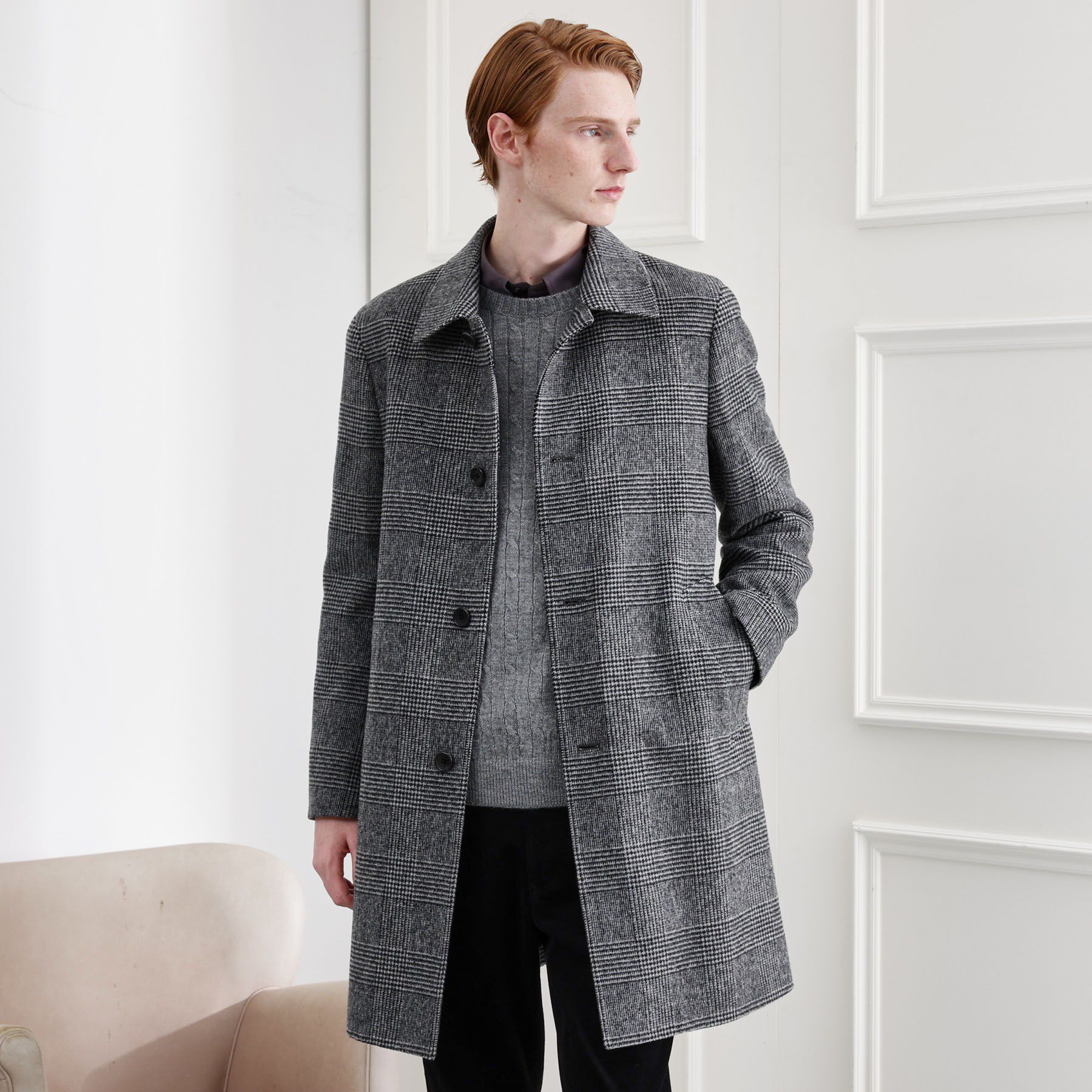 TAKEO KIKUCHI「【LIMITED】ウール混ステンカラーコート」|ステンカラーコート|