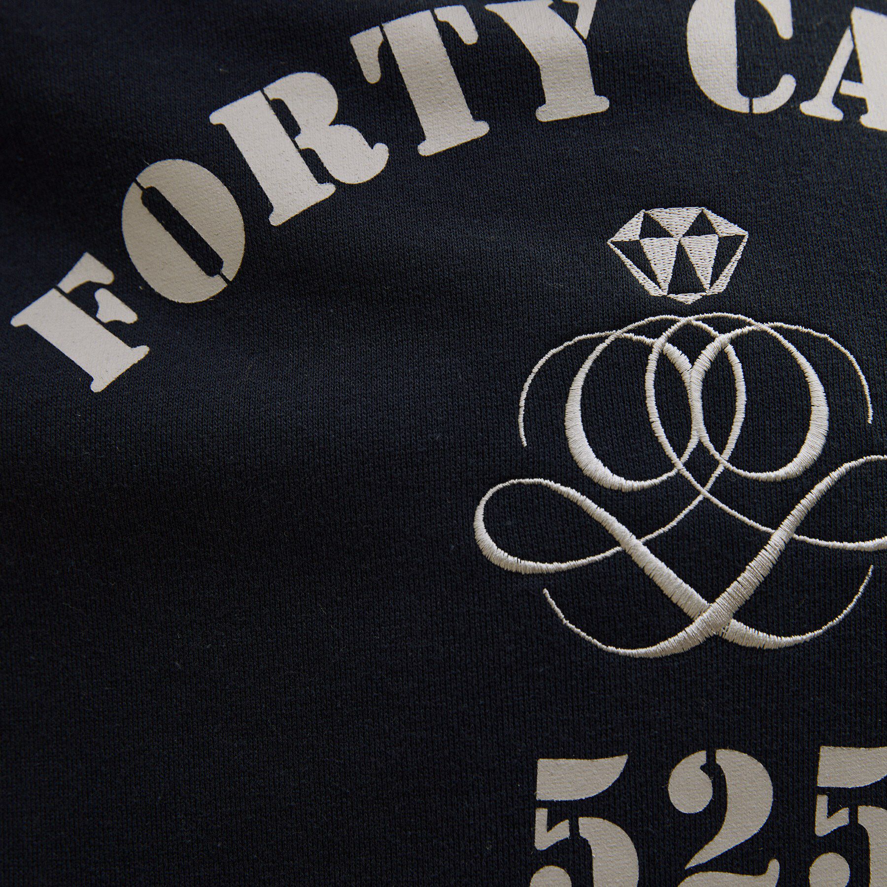 40CARATS&525「カレッジ風オフタートルジャージ」|パーカー|