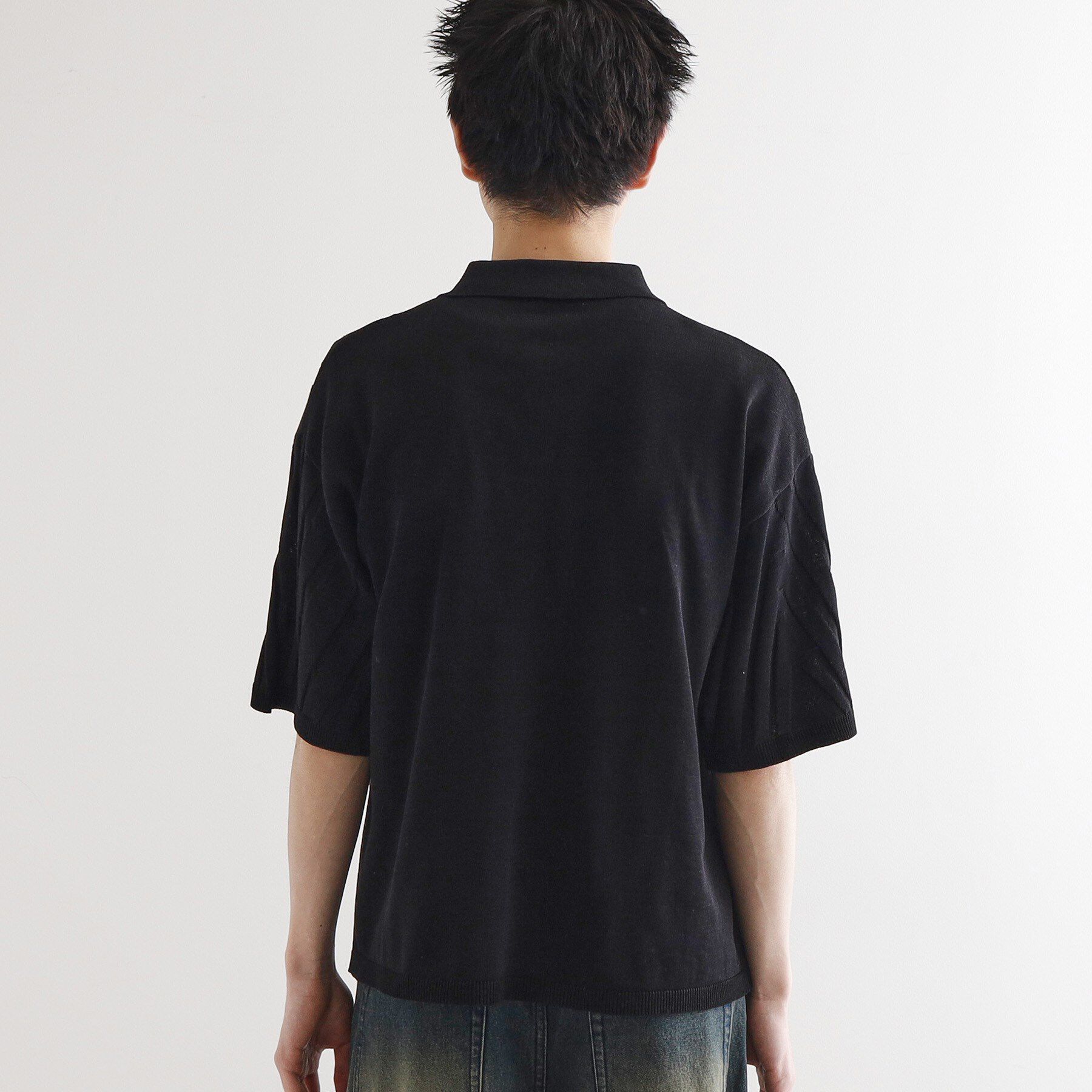 tk.TAKEO KIKUCHI「ジャカードニットポロ」|ニット・セーター|