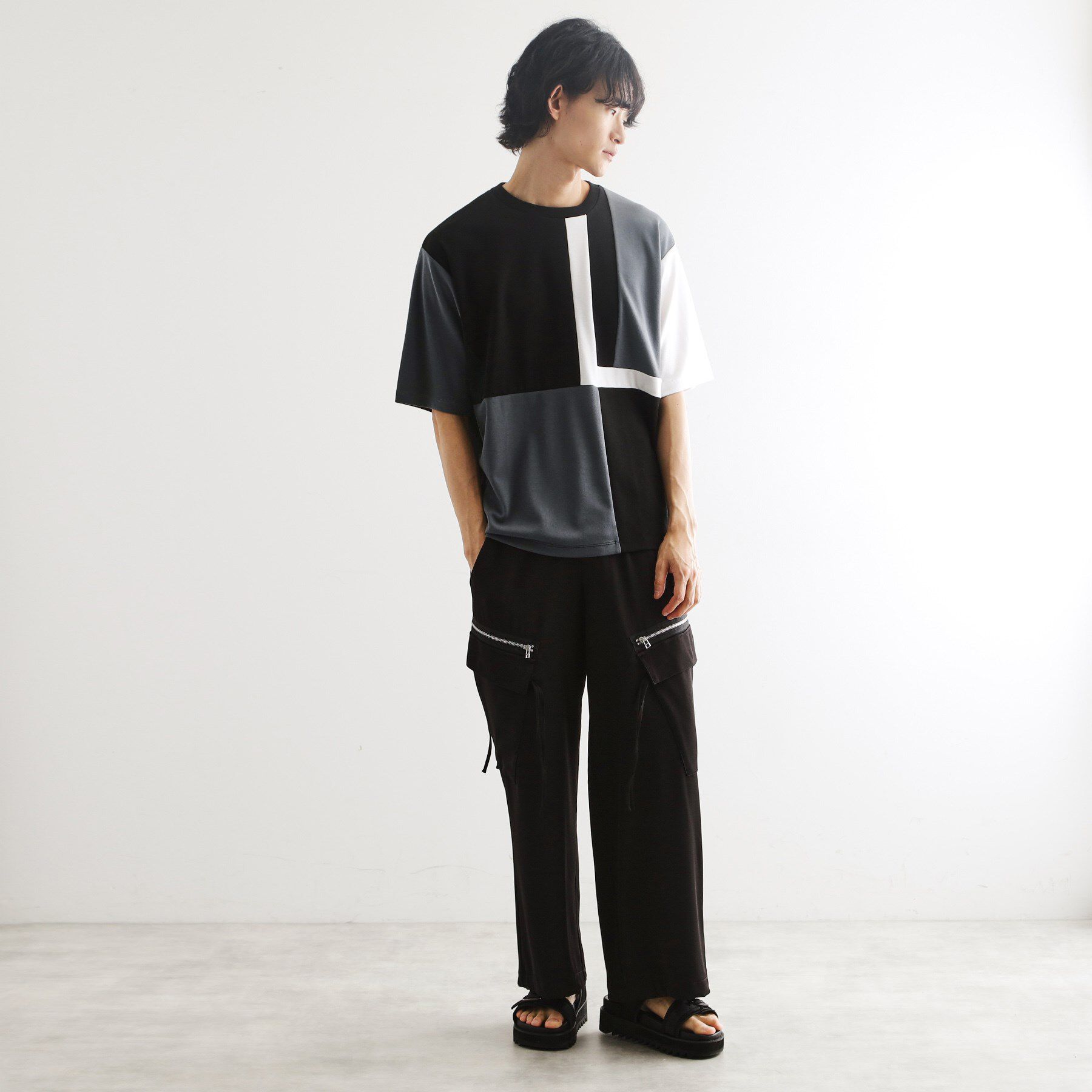 tk.TAKEO KIKUCHI「L字切替カットソー」|Tシャツ・カットソー|