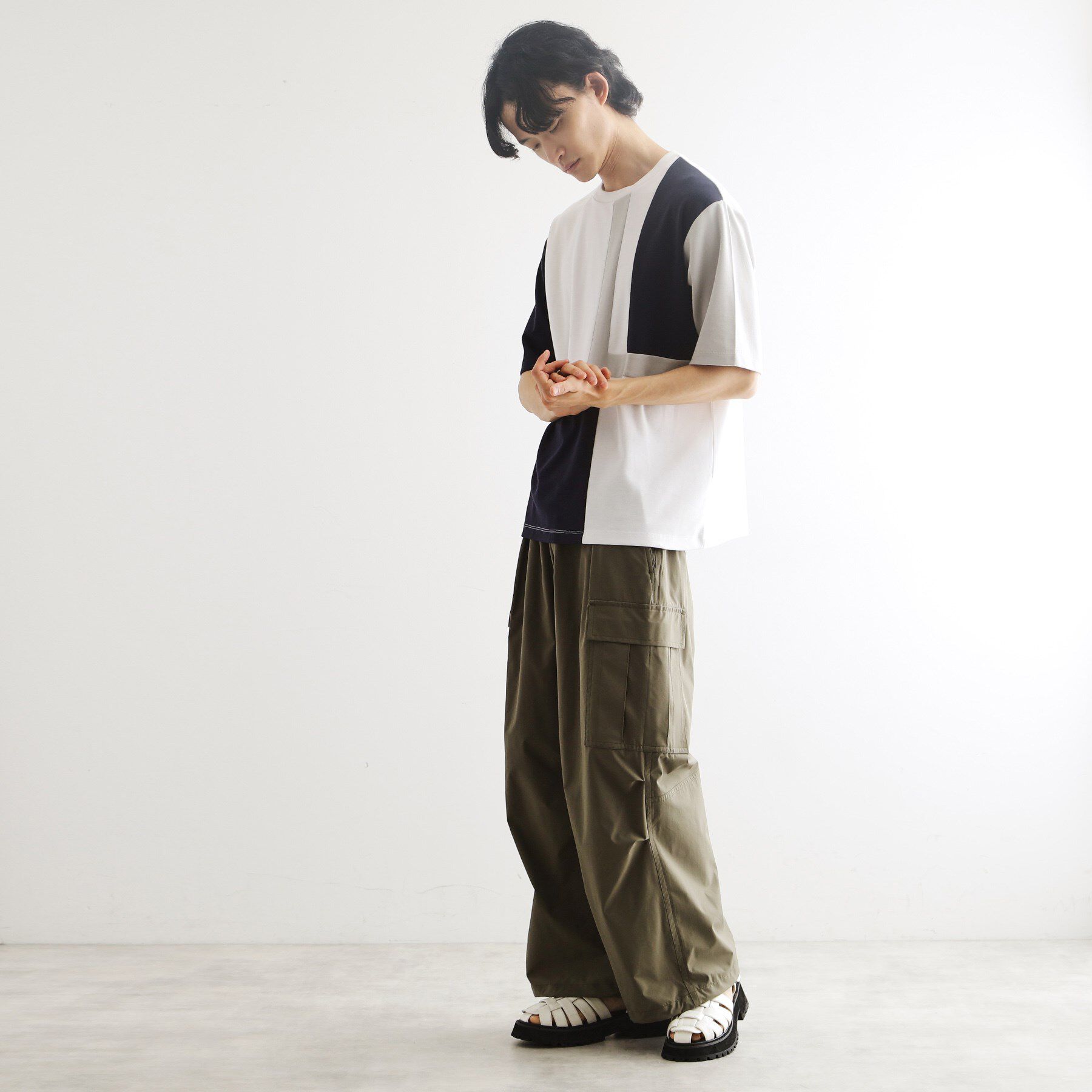 tk.TAKEO KIKUCHI「L字切替カットソー」|Tシャツ・カットソー|