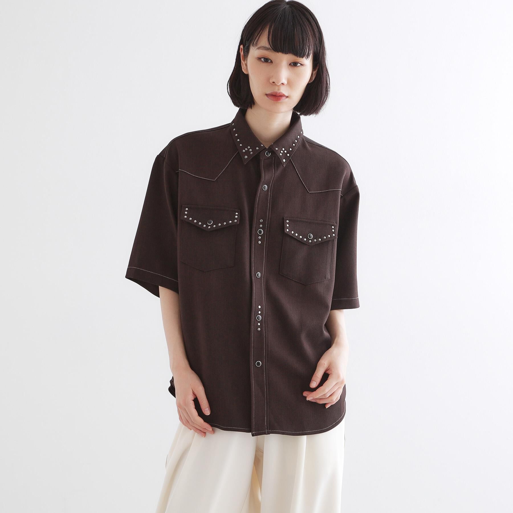 tk.TAKEO KIKUCHI「ウェスタンスタッズシャツ」|シャツ・ブラウス|