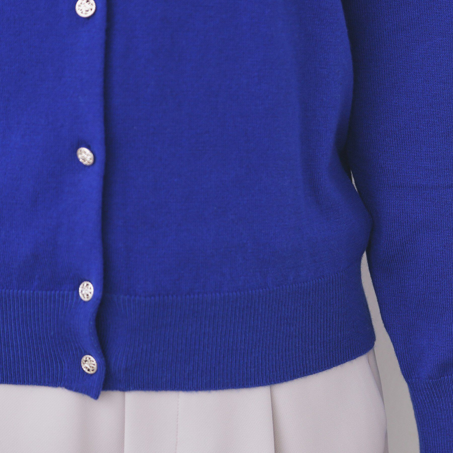 index「柄編みクルーネックカーディガン【洗濯機OK】《7col》」|カーディガン|