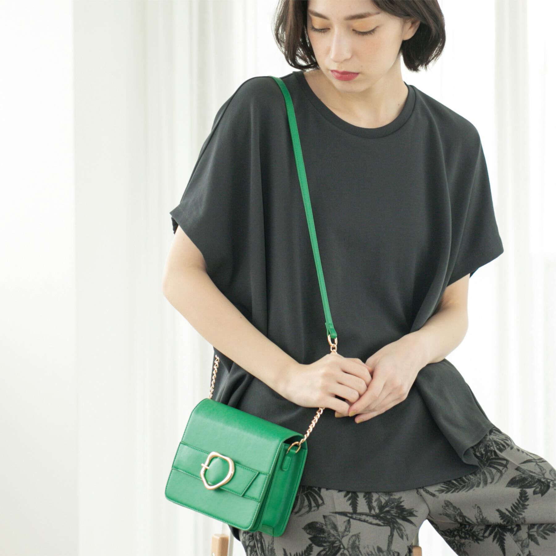 OPAQUE.CLIP「リラクシードルマンスリーブトップス【UV/吸水速乾/洗濯機洗い可】」|Tシャツ・カットソー|