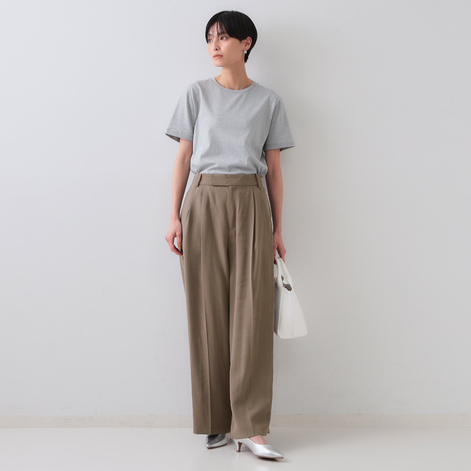 OPAQUE.CLIP「タックワイドパンツ/セットアップ対応【洗濯機洗い可】」|その他|