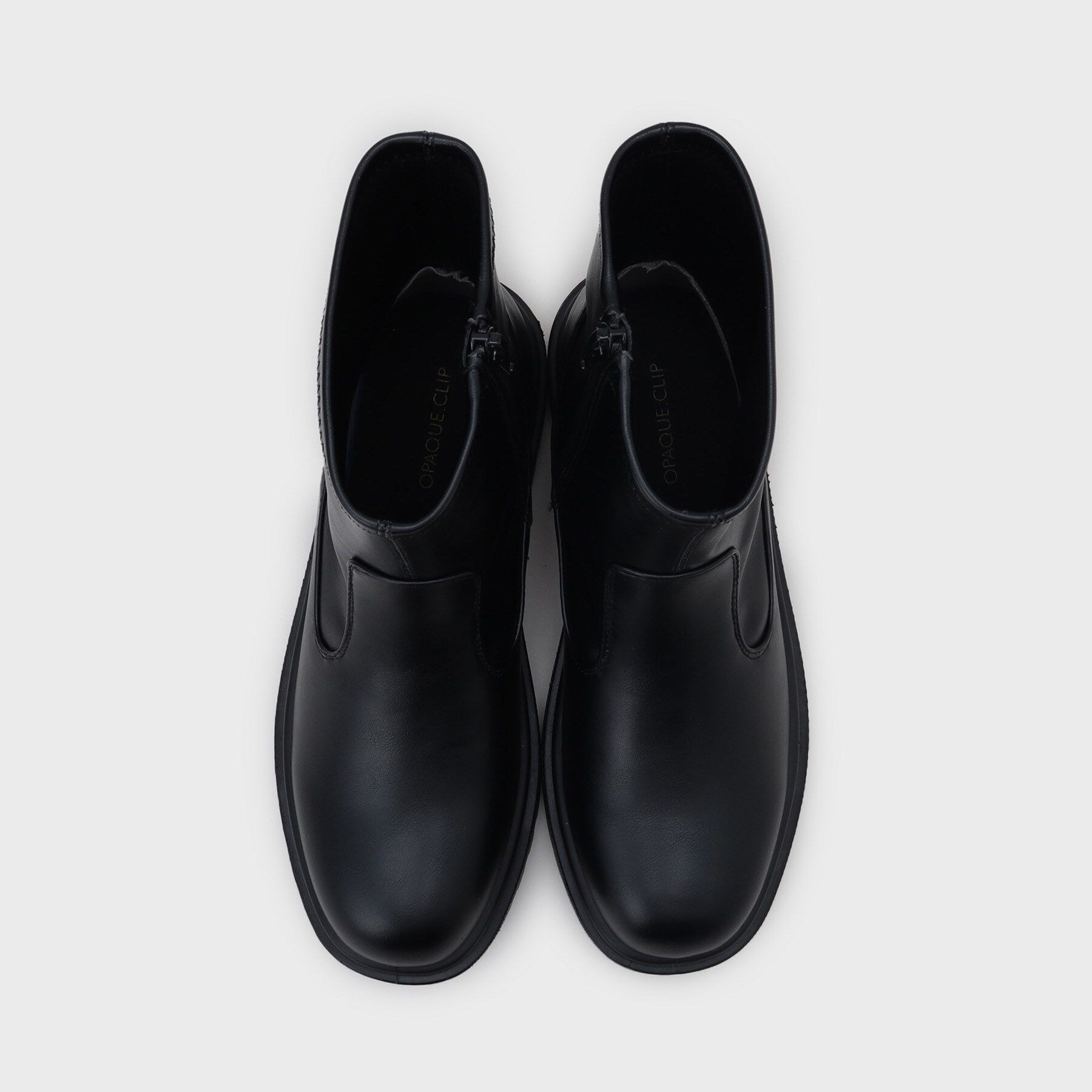 OPAQUE.CLIP「【生活防水】厚底タンクソールストレッチブーツ」|ショートブーツ|