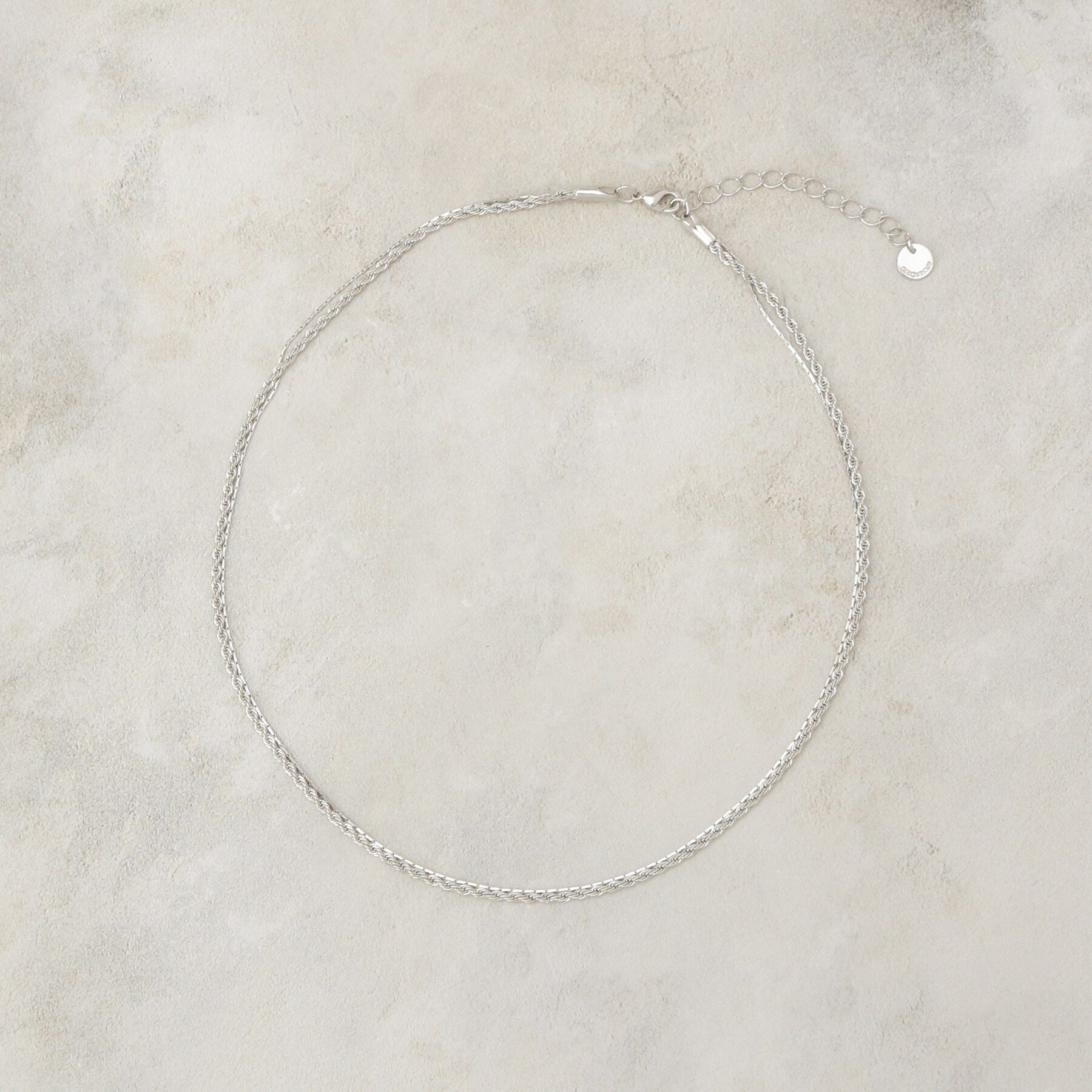 OPAQUE.CLIP「細チェーン2連ネックレス」|ネックレス|シルバー(006)