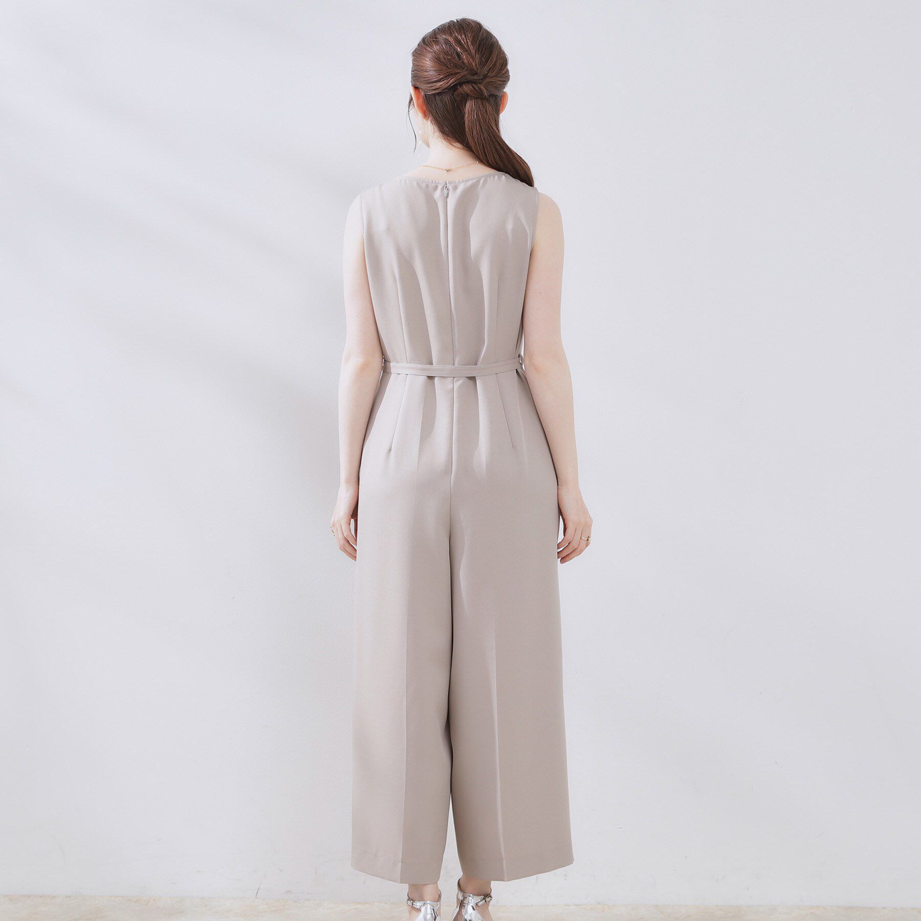 Couture broach「【一枚で着映える】レース切替デザインオールインワン」|オールインワン|